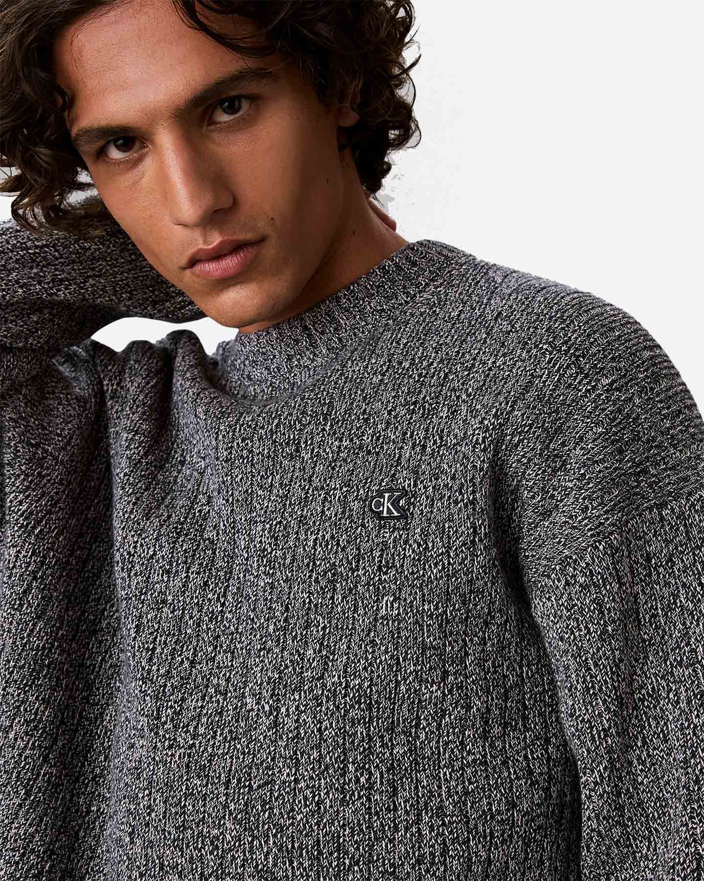 Maglione CALVIN KLEIN JEANS VERTICAL M - Blu - 4 | Cisalfa Sport