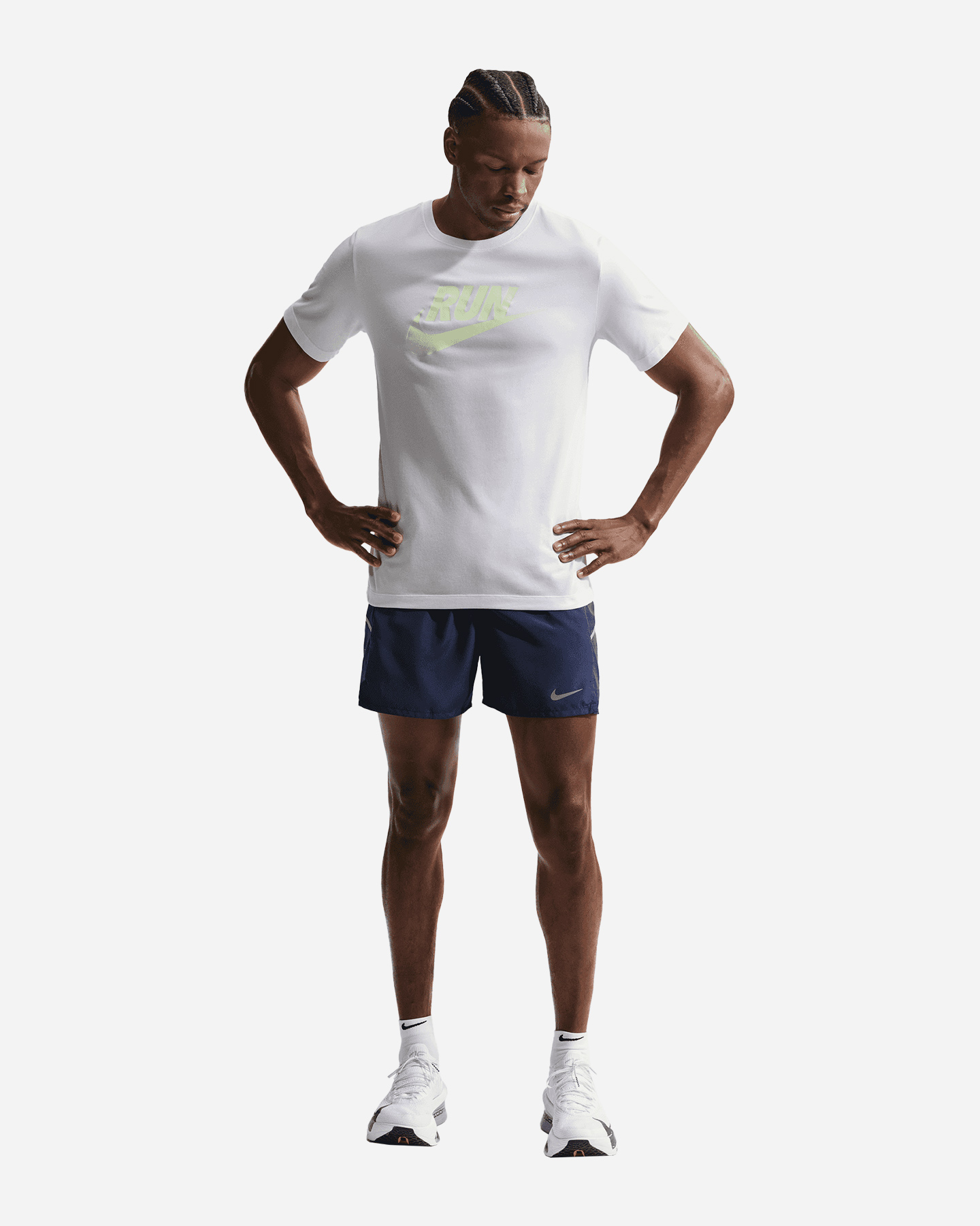 Short running NIKE MILER 5 M - Blu - 1 | Cisalfa Sport
