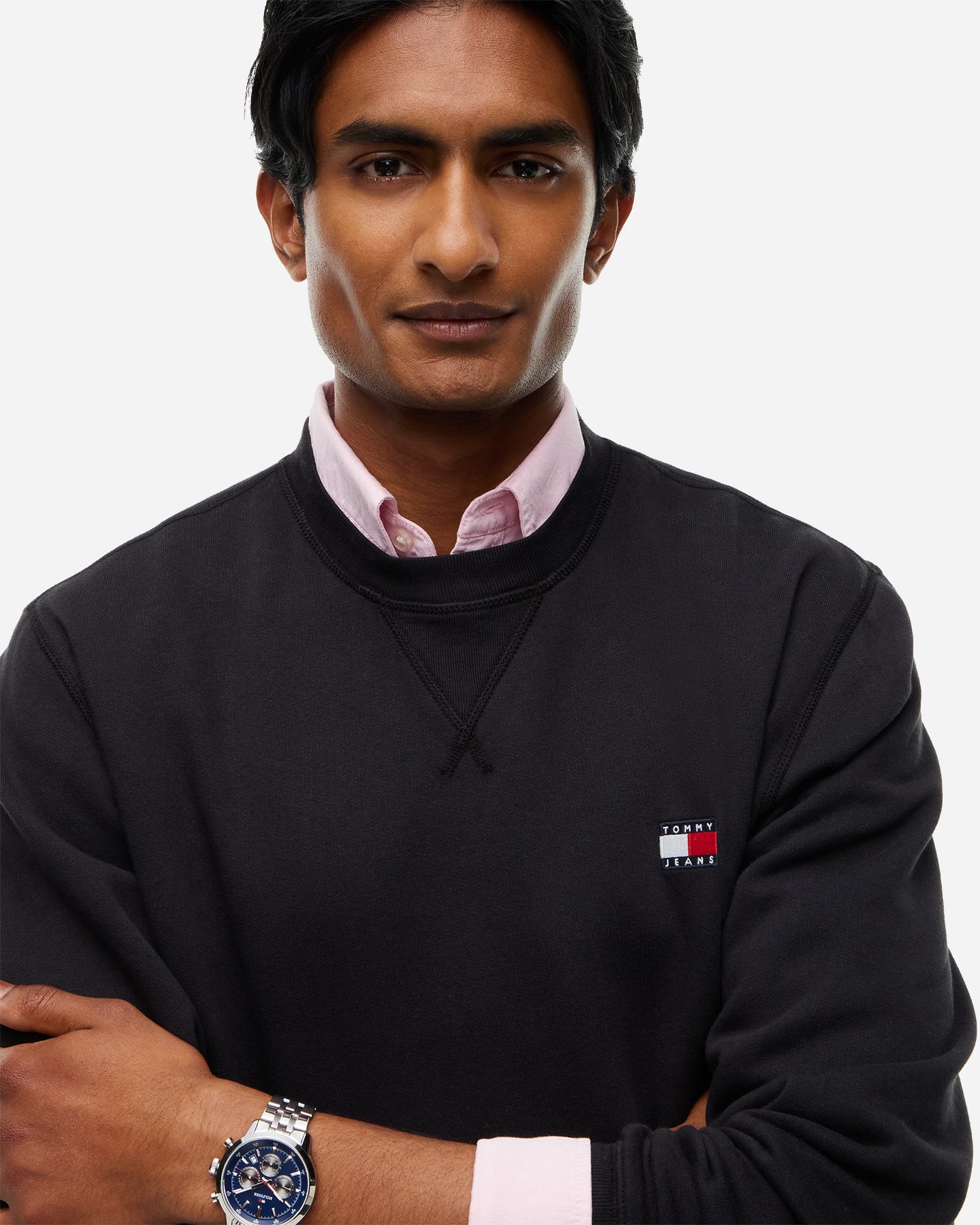 Felpa TOMMY HILFIGER BADGE FLEECE M - Nero - 4 | Cisalfa Sport