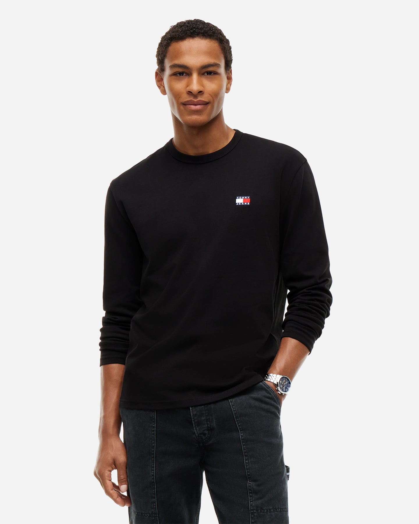 T-shirt TOMMY HILFIGER BADGE LOGO M - Nero - 1 | Cisalfa Sport