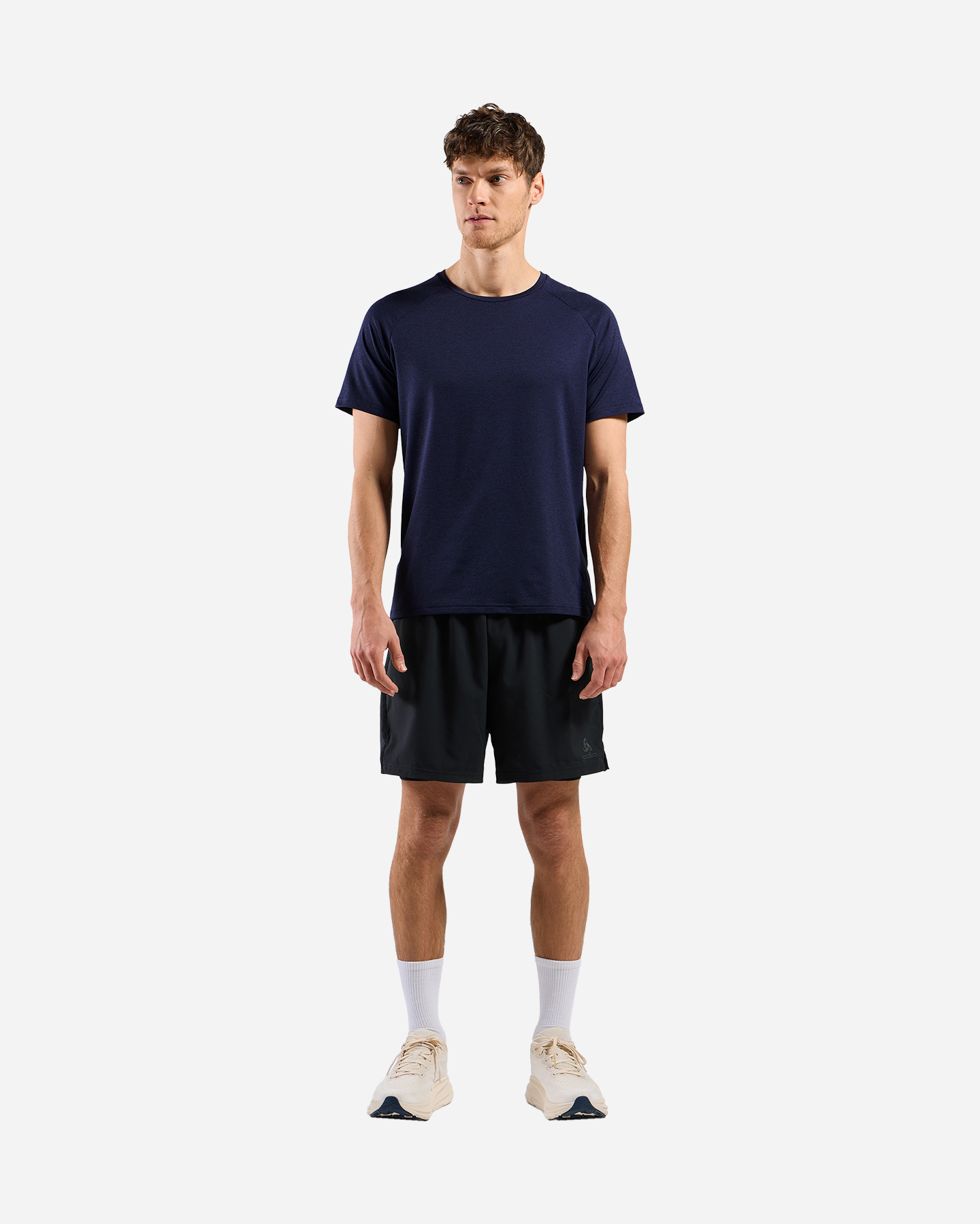 T-shirt ODLO ESSENTIAL 365 M - Blu Navy - 4 | Cisalfa Sport