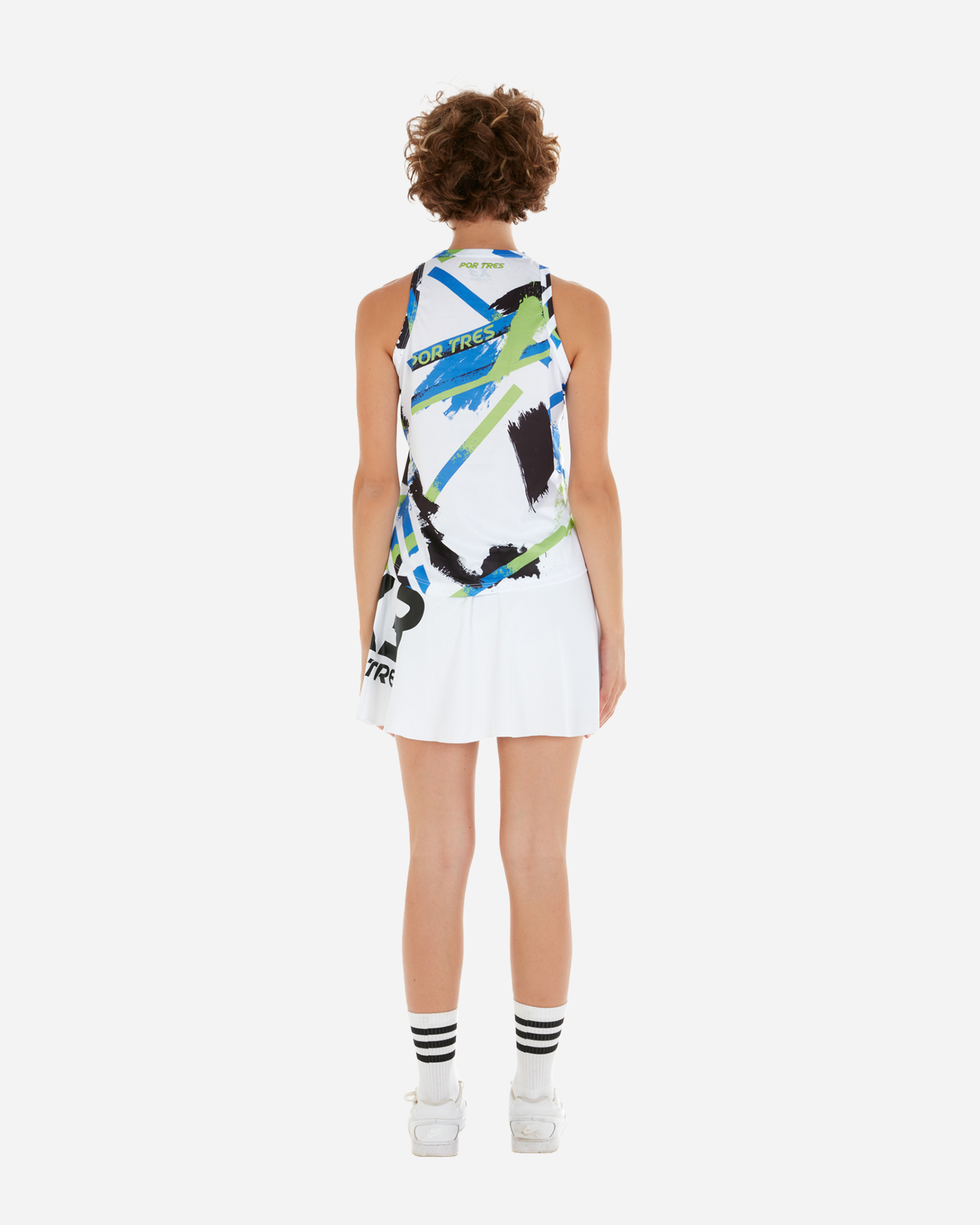 T-shirt tennis X3 POR TRES CALANDA W - Blu - 2 | Cisalfa Sport