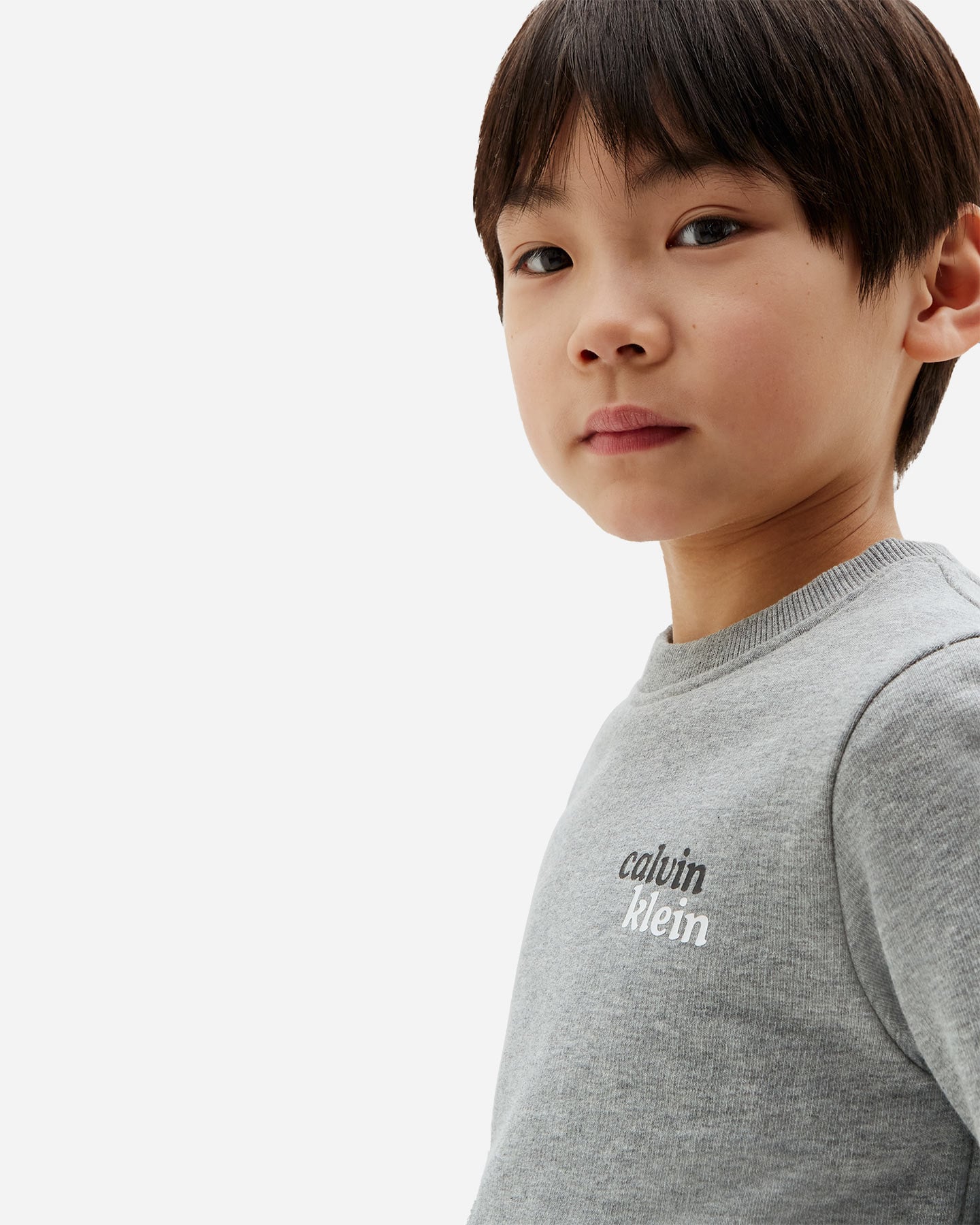 Felpa CALVIN KLEIN JEANS BACK PRINT JR - Grigio - 4 | Cisalfa Sport