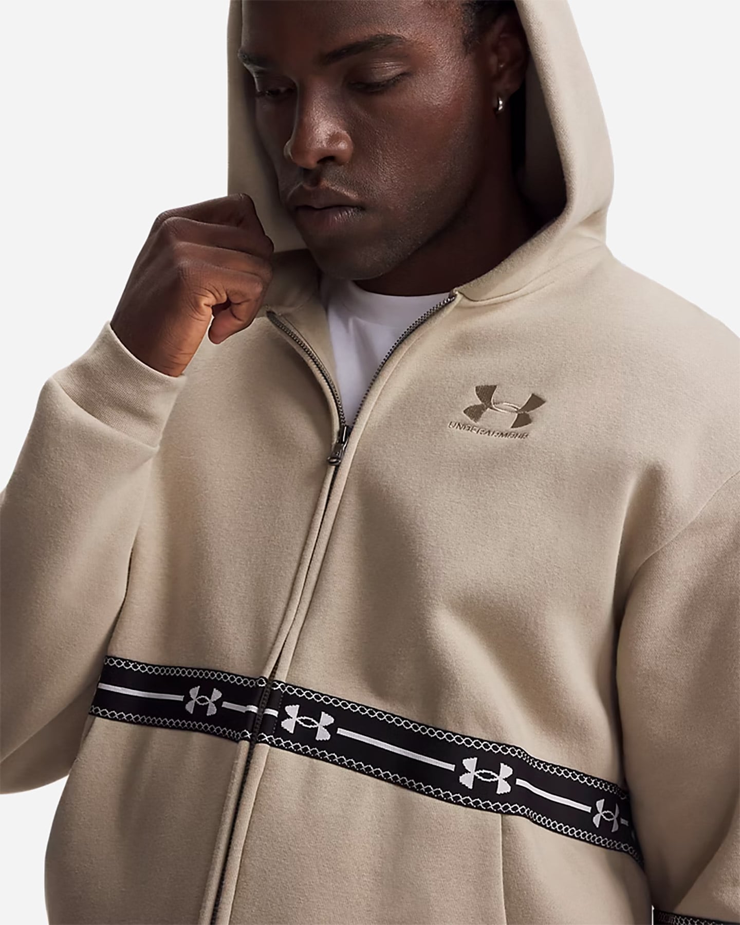 Felpa UNDER ARMOUR ICON M - Beige - 2 | Cisalfa Sport