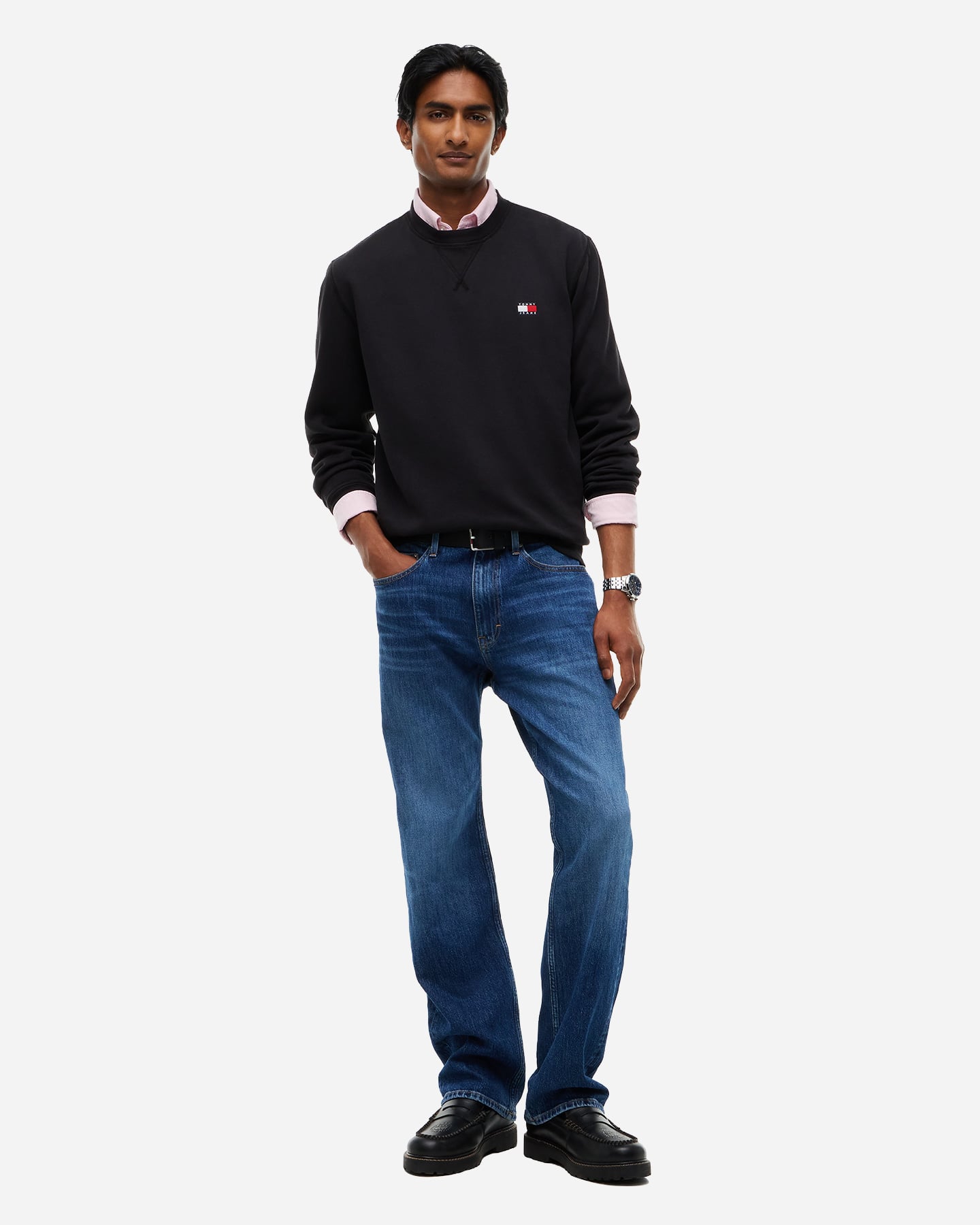 Felpa TOMMY HILFIGER BADGE FLEECE M - Nero - 3 | Cisalfa Sport