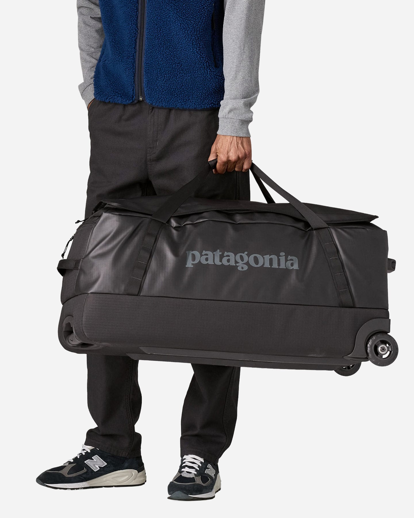 Trolley PATAGONIA BLACK HOLE WHEELED DUFFEL 100L - Nero - 4 | Cisalfa Sport