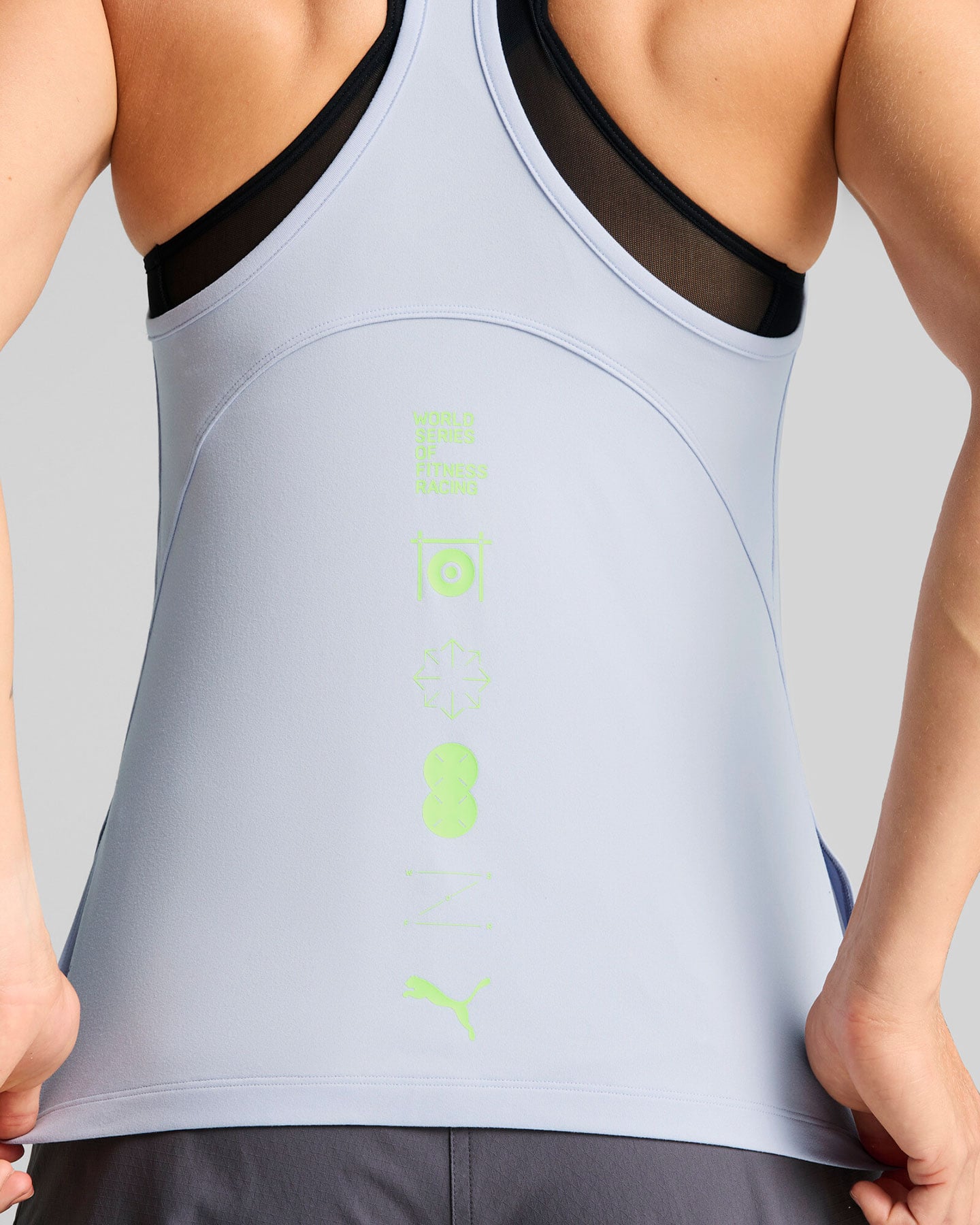 Canotta training PUMA CLOUDSPUN HYROX W - Azzurro - 5 | Cisalfa Sport