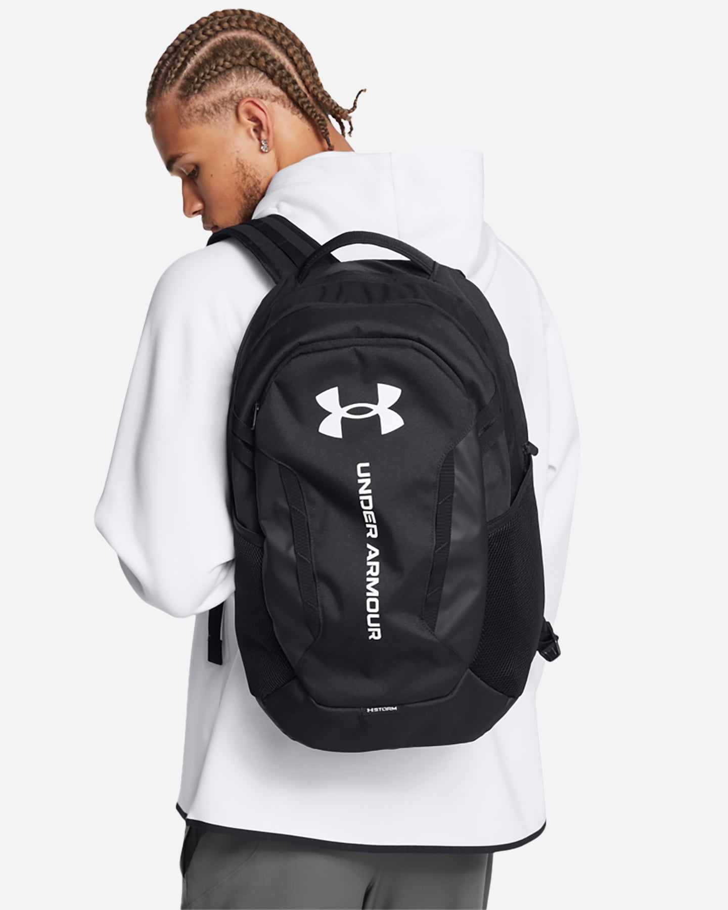 Zaino UNDER ARMOUR HUSTLE 6.0 M - Nero - 2 | Cisalfa Sport