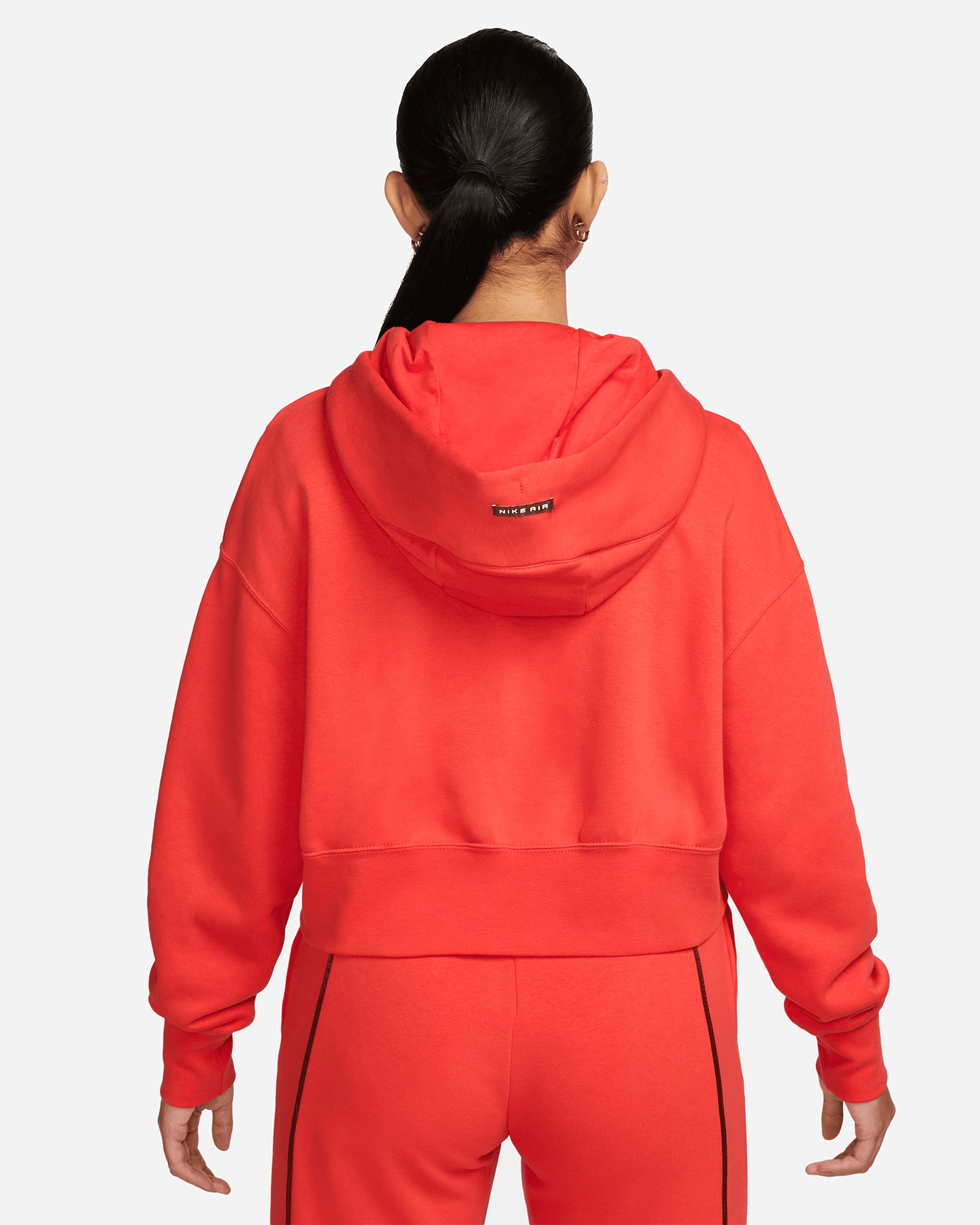 Felpa NIKE CROP AIR PIPING W - Rosso - 1 | Cisalfa Sport