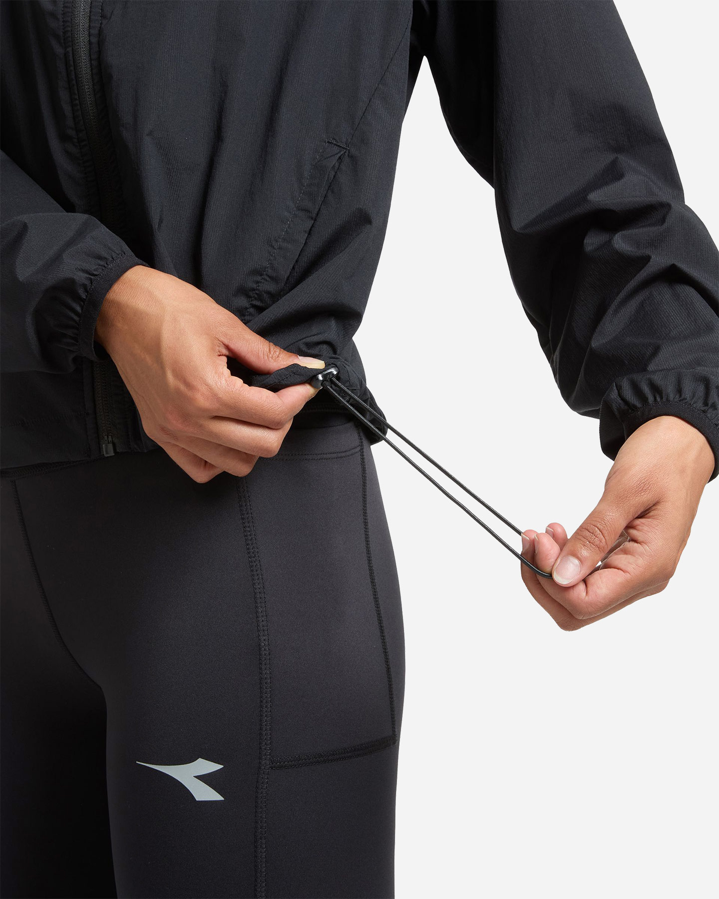Giacca running DIADORA WINDBREAKER W - Nero - 5 | Cisalfa Sport
