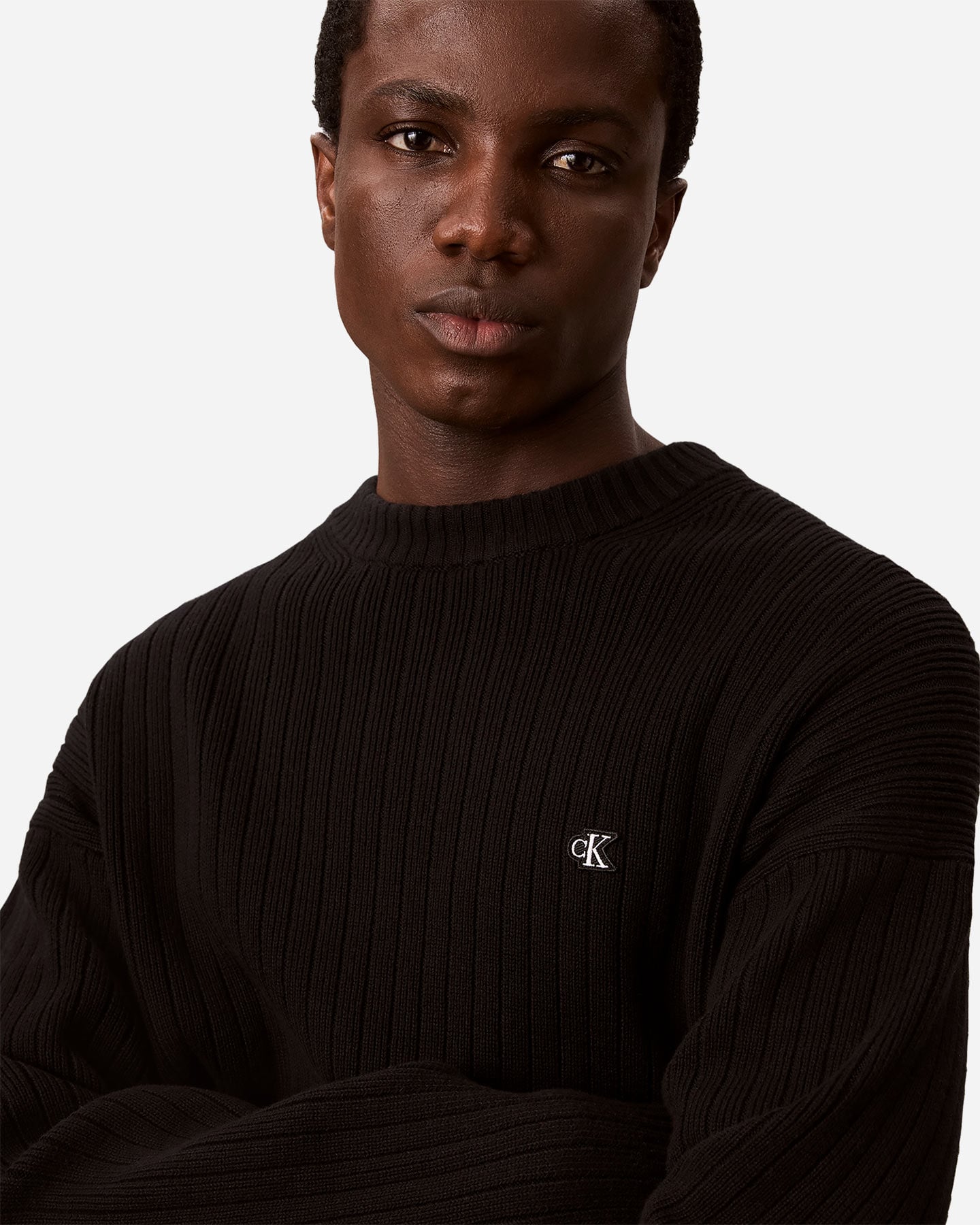 Maglione CALVIN KLEIN JEANS VERTICAL M - Nero - 4 | Cisalfa Sport