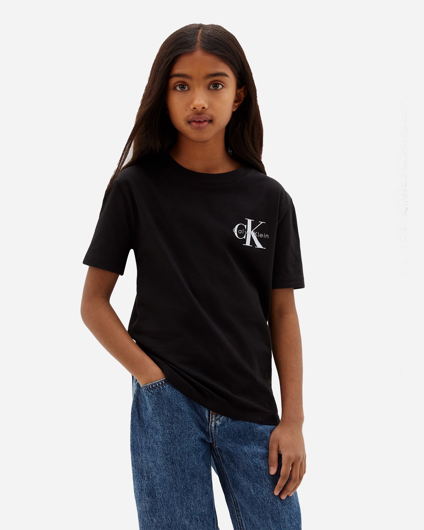 T-shirt CALVIN KLEIN JEANS LOGO JR - Nero - 1 | Cisalfa Sport