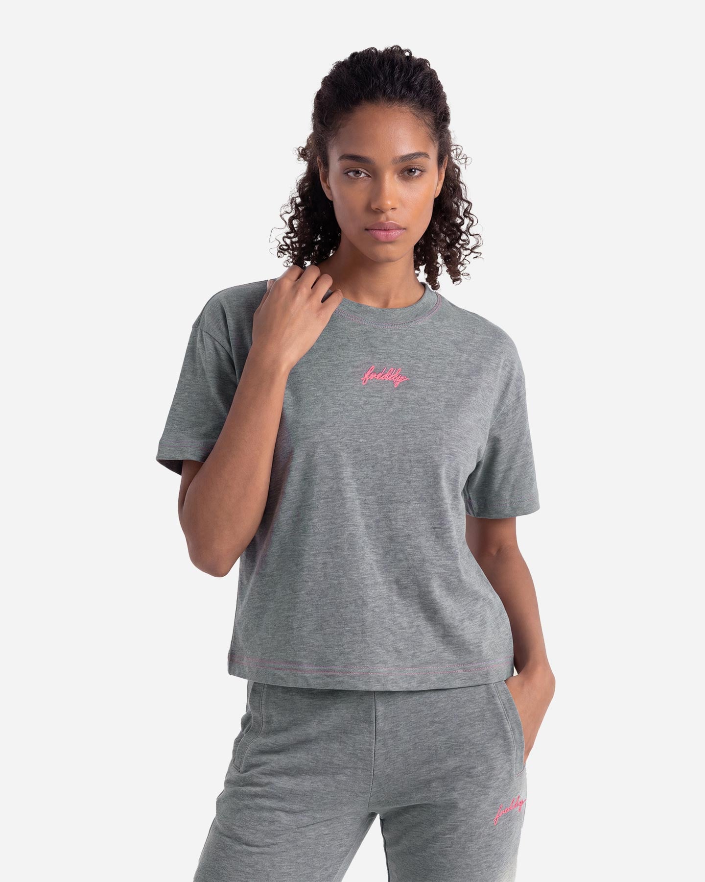 T-shirt FREDDY COMFORT MELANGE W - Grigio - 2 | Cisalfa Sport