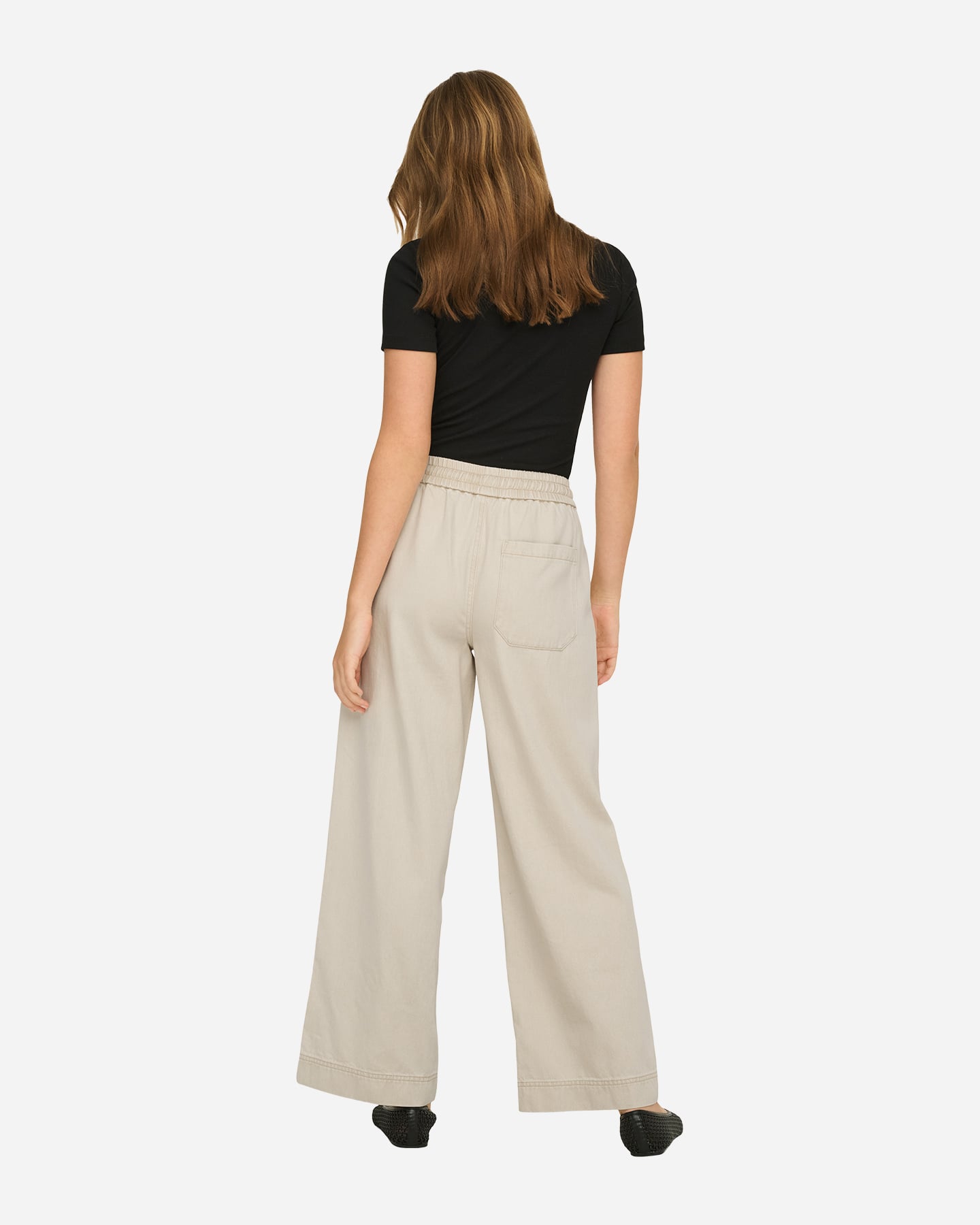 Pantalone ONLY MAISA WIDE L32 W - Beige - 4 | Cisalfa Sport