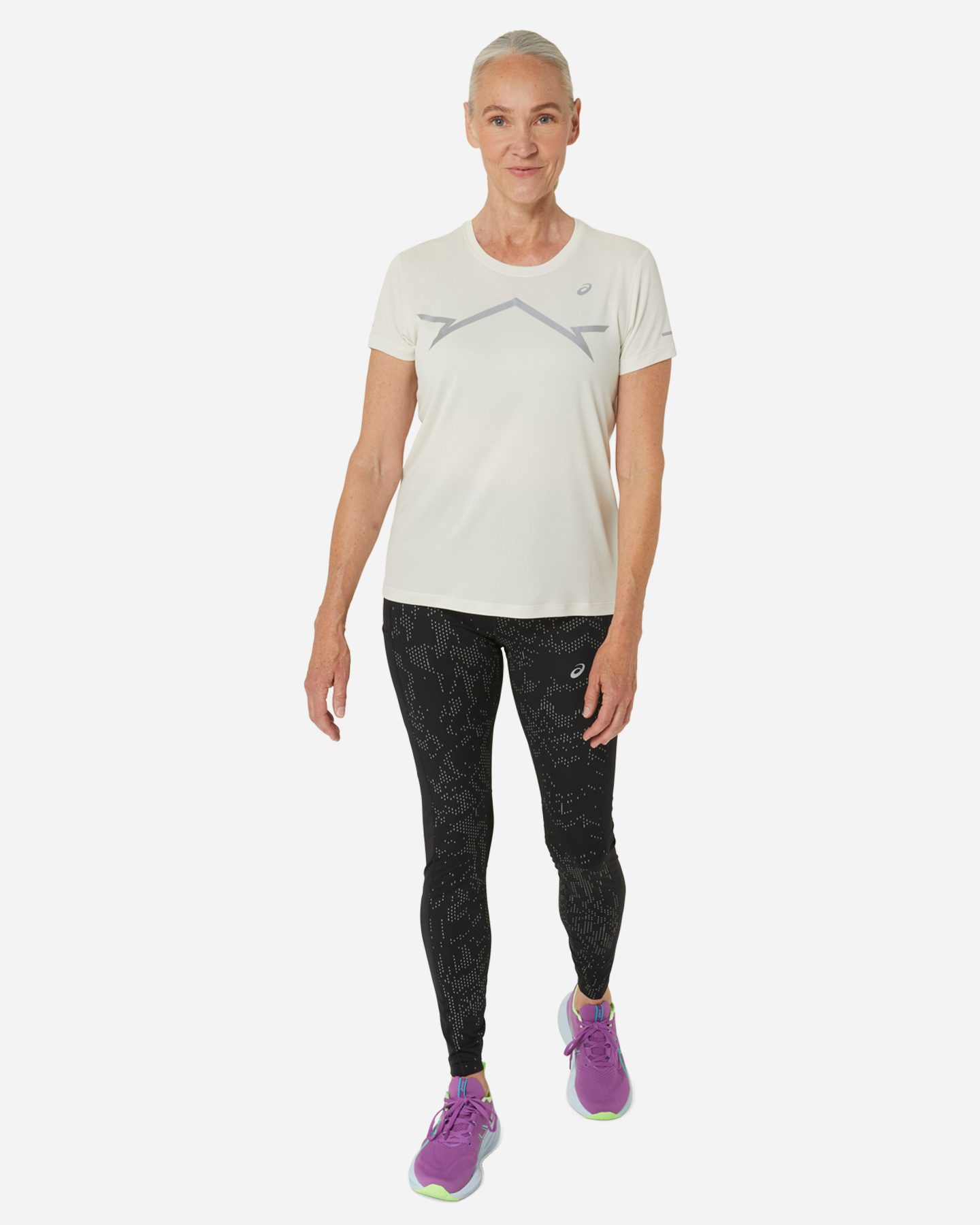 T-shirt running ASICS LITE-SHOW W - Bianco - 3 | Cisalfa Sport