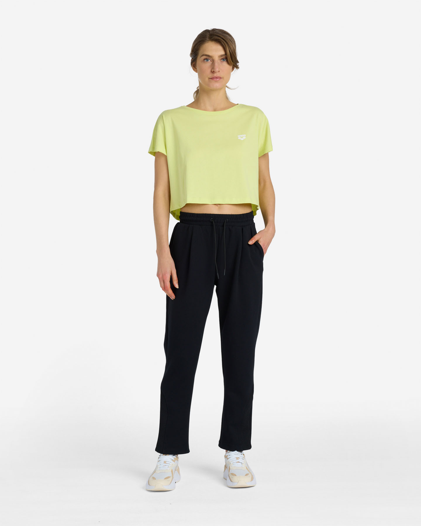 T-shirt ARENA ATHLETIC ESSENTIAL W - Giallo - 2 | Cisalfa Sport