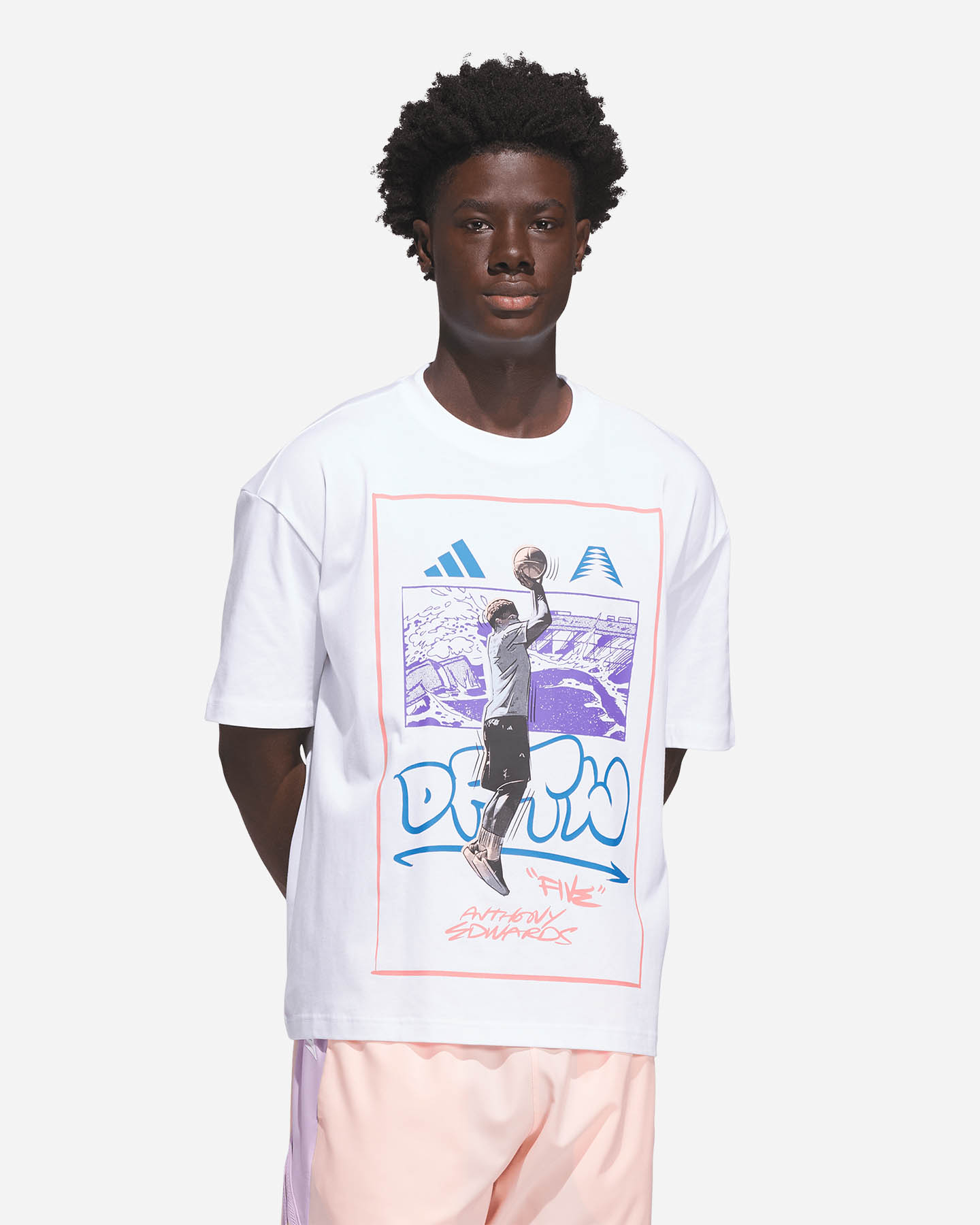Maglia basket ADIDAS ANTHONY EDWARDS DFTW ANIME M - Nero - 1 | Cisalfa Sport