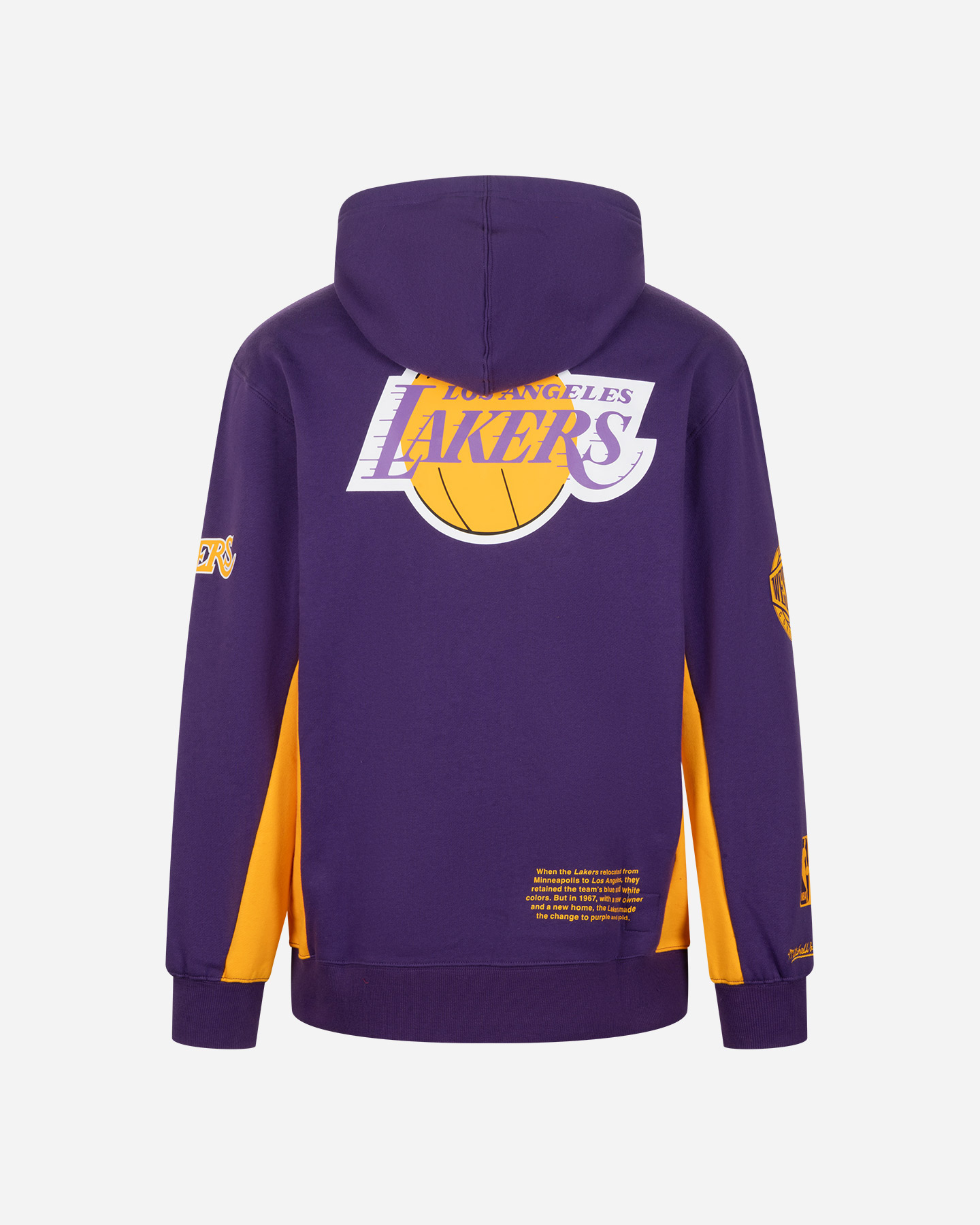 Felpa nba MITCHELL&NESS TEAM ORIGINS FLEECE VINTAGE LOGO LAKERS M - Viola - 1 | Cisalfa Sport