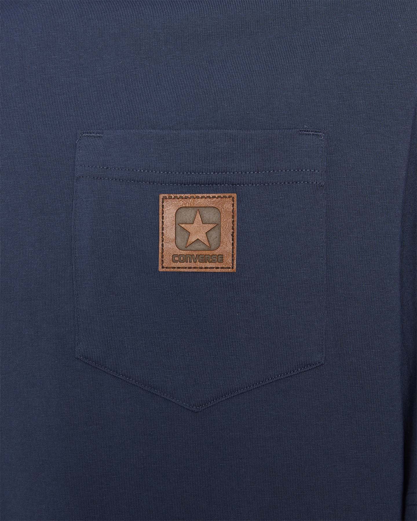 T-shirt CONVERSE HEAVY JERSEY RELAXED M - Blu - 2 | Cisalfa Sport
