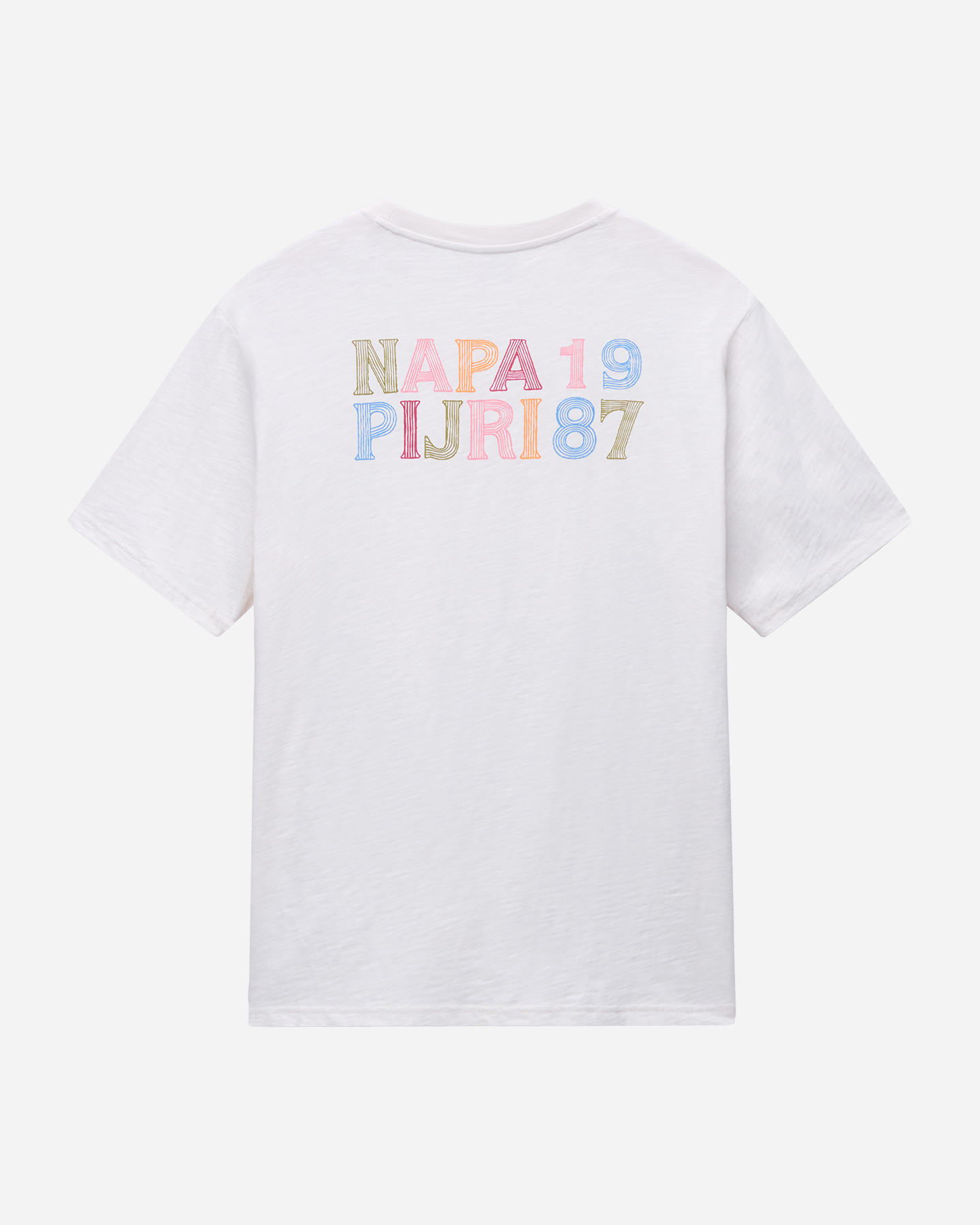 T-shirt NAPAPIJRI ELIOR BACK LOGO M - Bianco - 1 | Cisalfa Sport