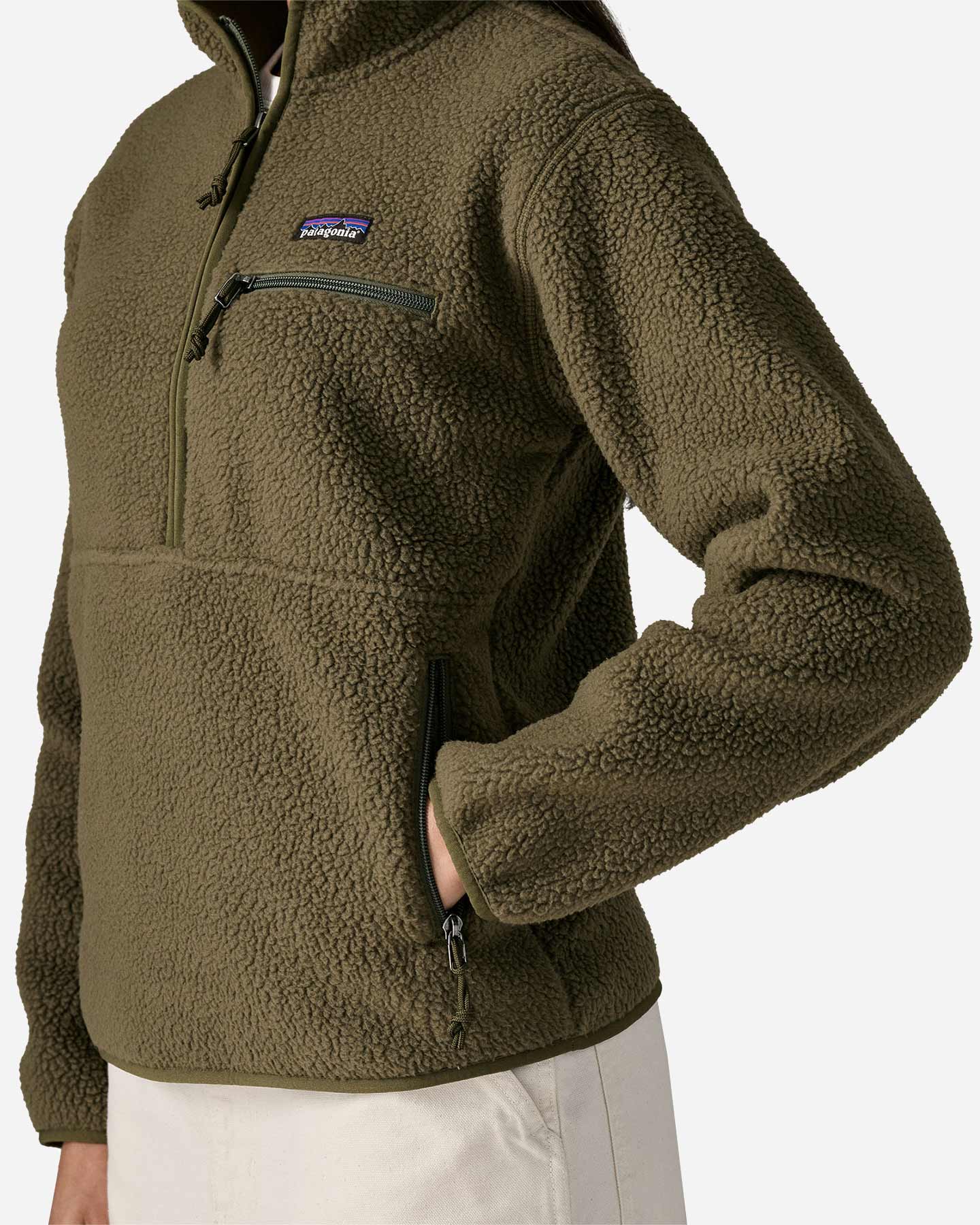 Pile PATAGONIA RETRO PILE MARSUPIAL W - Verde - 3 | Cisalfa Sport