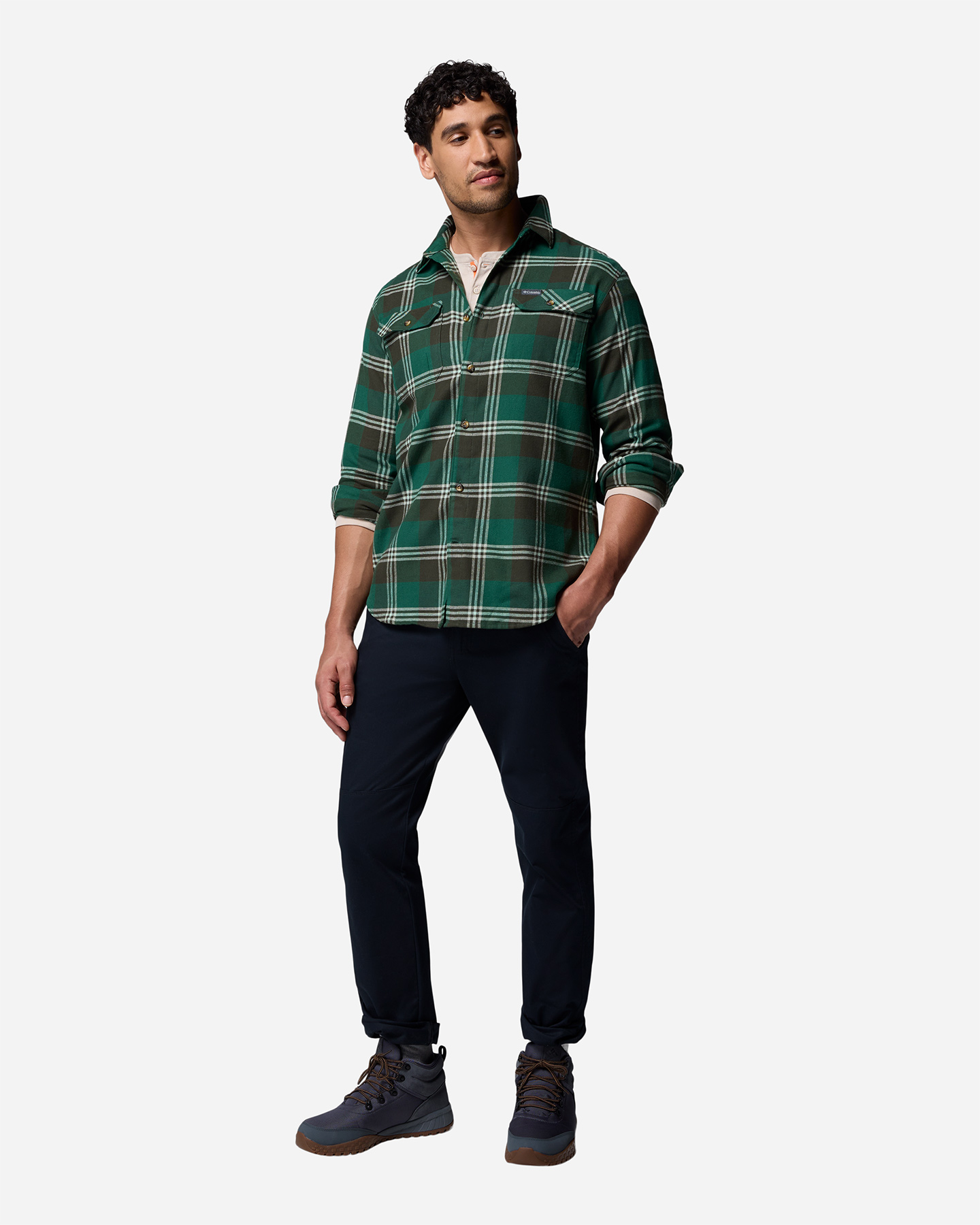 Camicia COLUMBIA FLARE GUN M - Verde - 3 | Cisalfa Sport