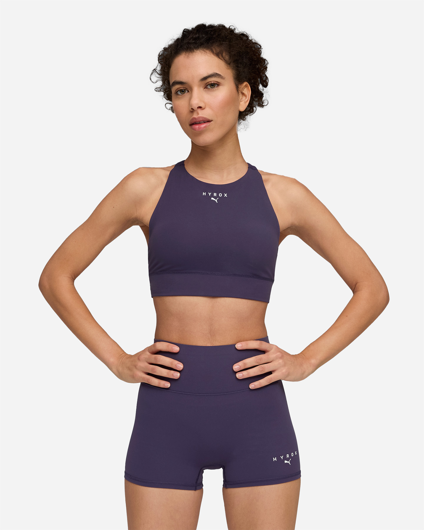 Bra training PUMA HYROX SHAPELUXE W - Viola - 2 | Cisalfa Sport