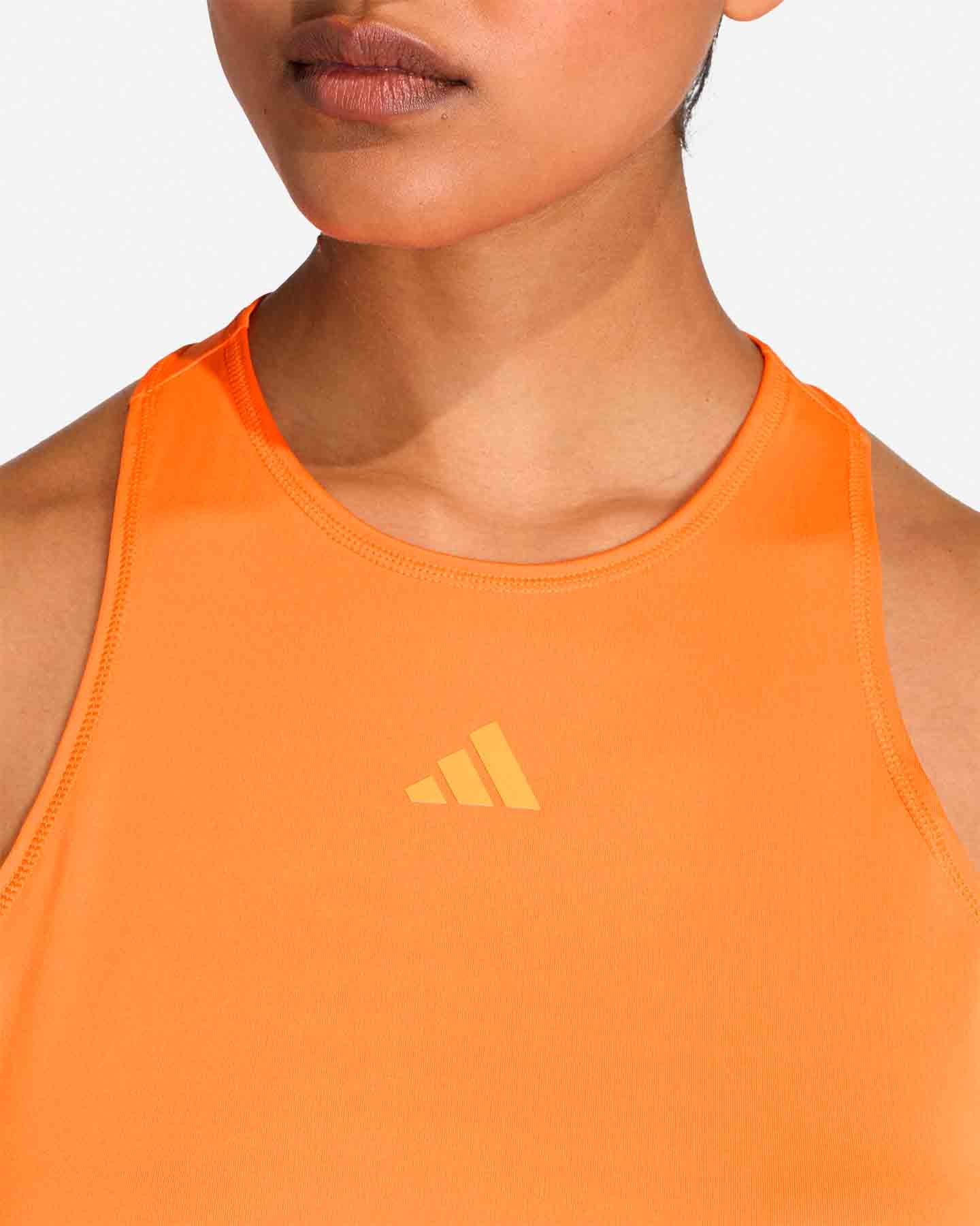 T-shirt tennis ADIDAS CLUB W - Arancione - 4 | Cisalfa Sport