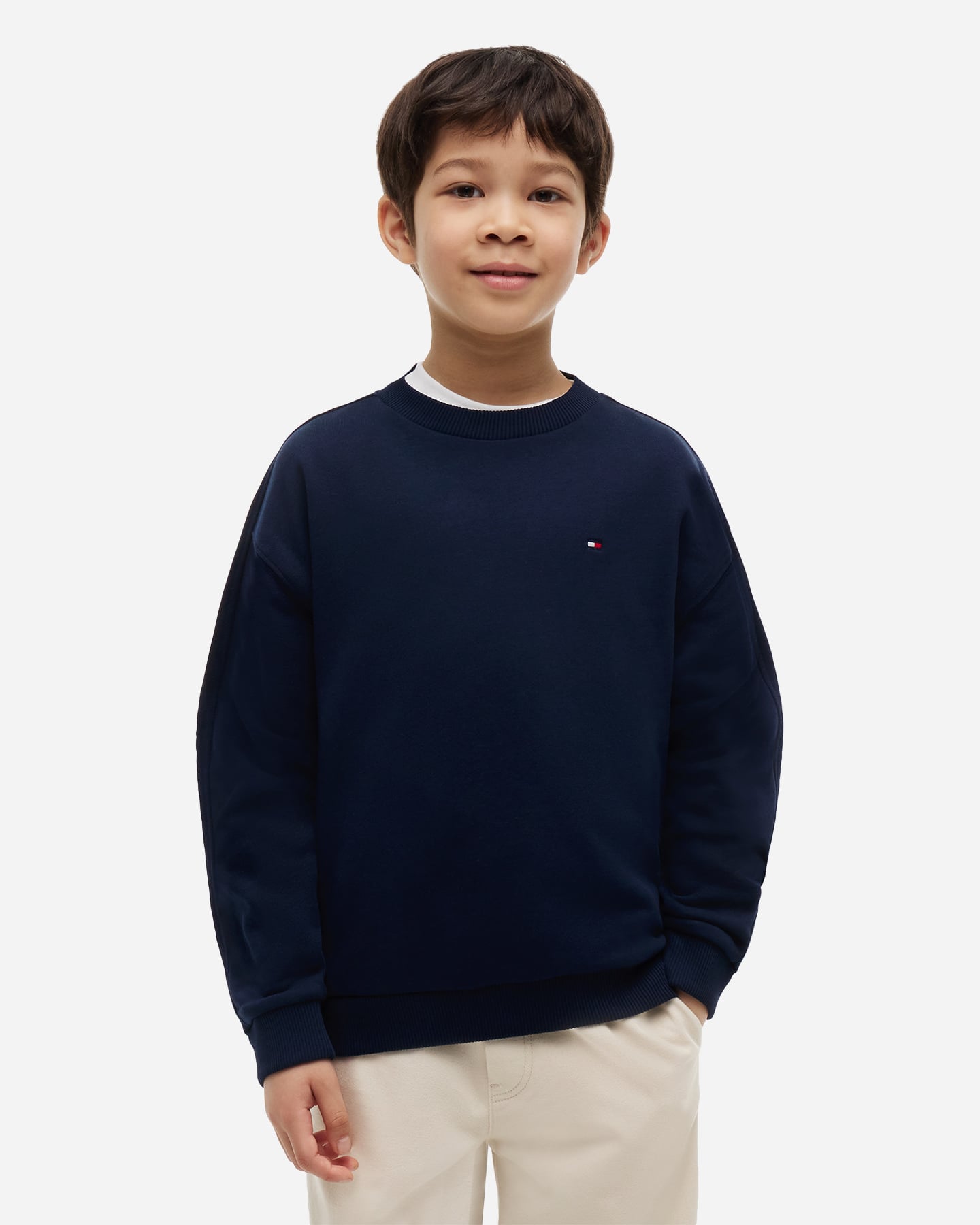 Felpa TOMMY HILFIGER TEAM JR - Blu - 1 | Cisalfa Sport