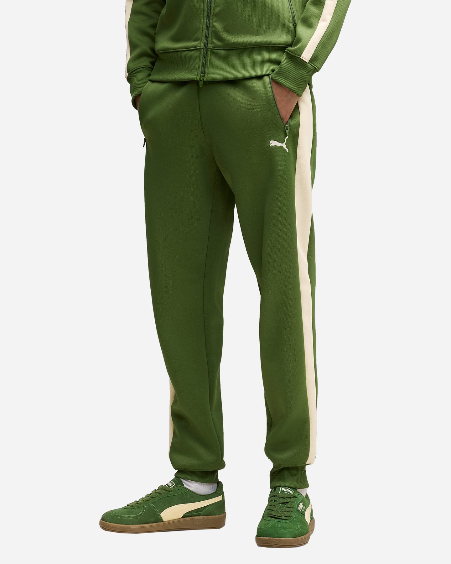 Pantalone PUMA T7 ALWAYS ON M - Verde - 2 | Cisalfa Sport