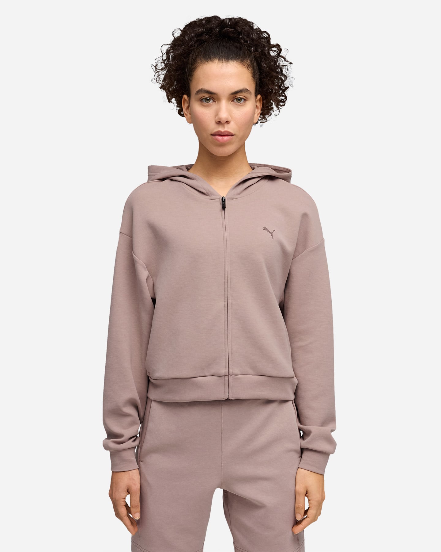 Felpa training PUMA CLOUDSPUN W - Beige - 3 | Cisalfa Sport