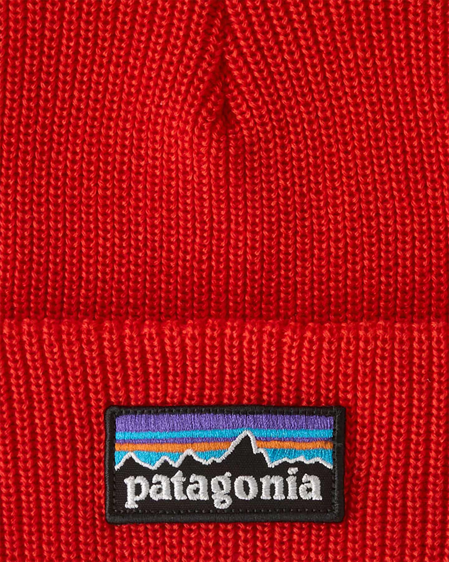 Berretto PATAGONIA LOGO BEANIE JR - Rosso - 1 | Cisalfa Sport