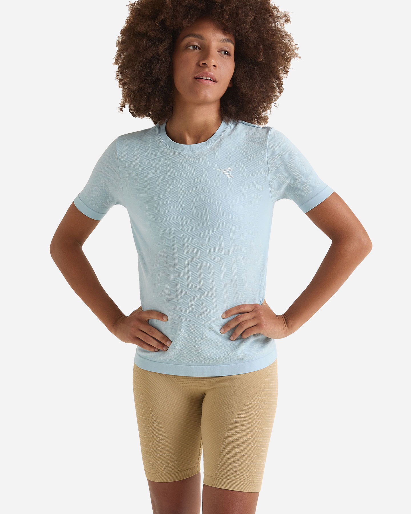 T-shirt running DIADORA STRATOUNO SKIN FRIENDLY W - Azzurro - 1 | Cisalfa Sport