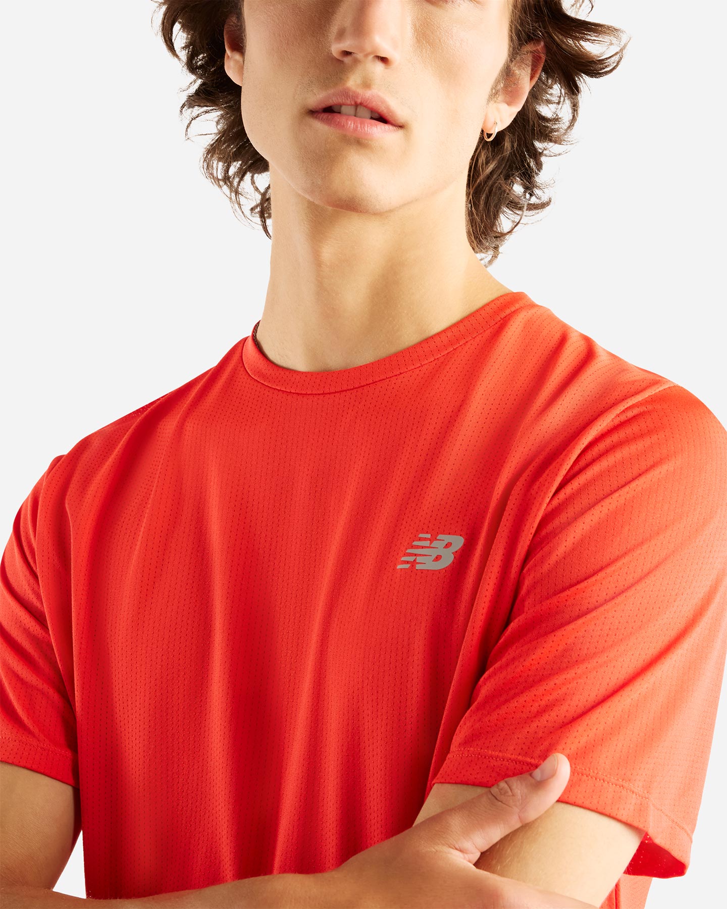 T-shirt running NEW BALANCE ATLETHICS M - Rosso - 3 | Cisalfa Sport