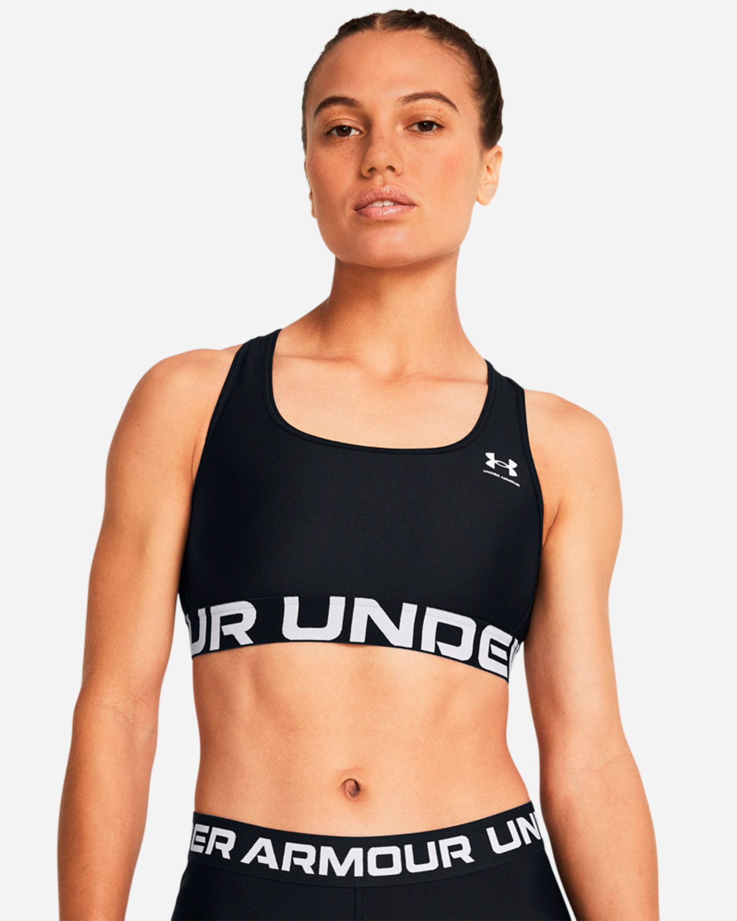 Bra training UNDER ARMOUR AUTHENTICS MID BRANDED W - Nero - 2 | Cisalfa Sport