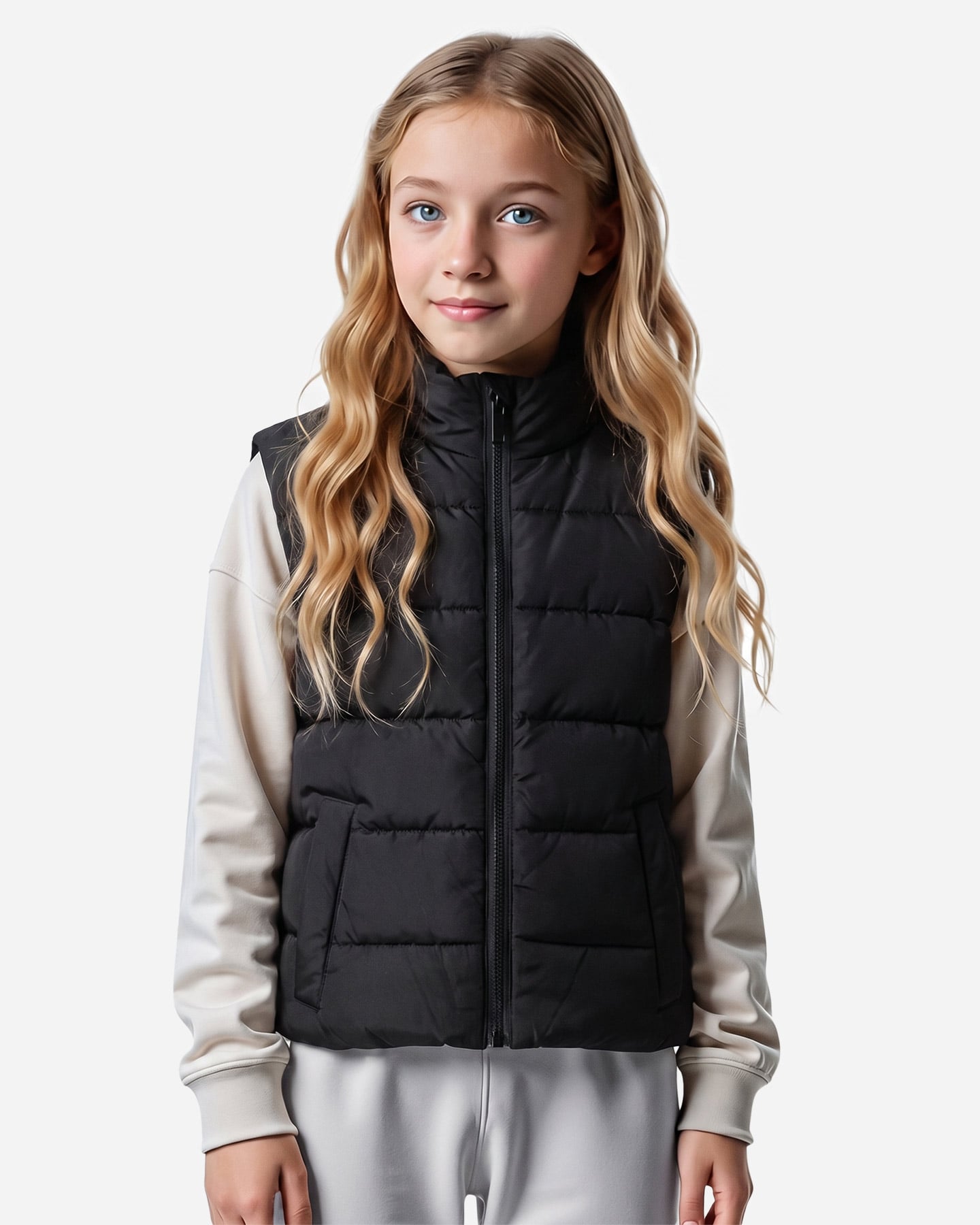 Gilet MIA M BASIC JR - Nero - 2 | Cisalfa Sport