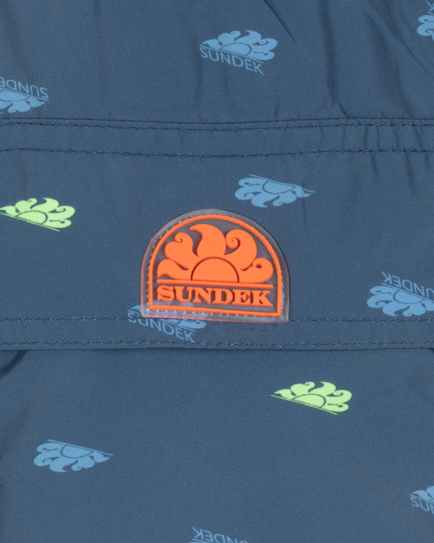 Boxer mare SUNDEK ALLOVER LOGO 14" M - Blu - 2 | Cisalfa Sport