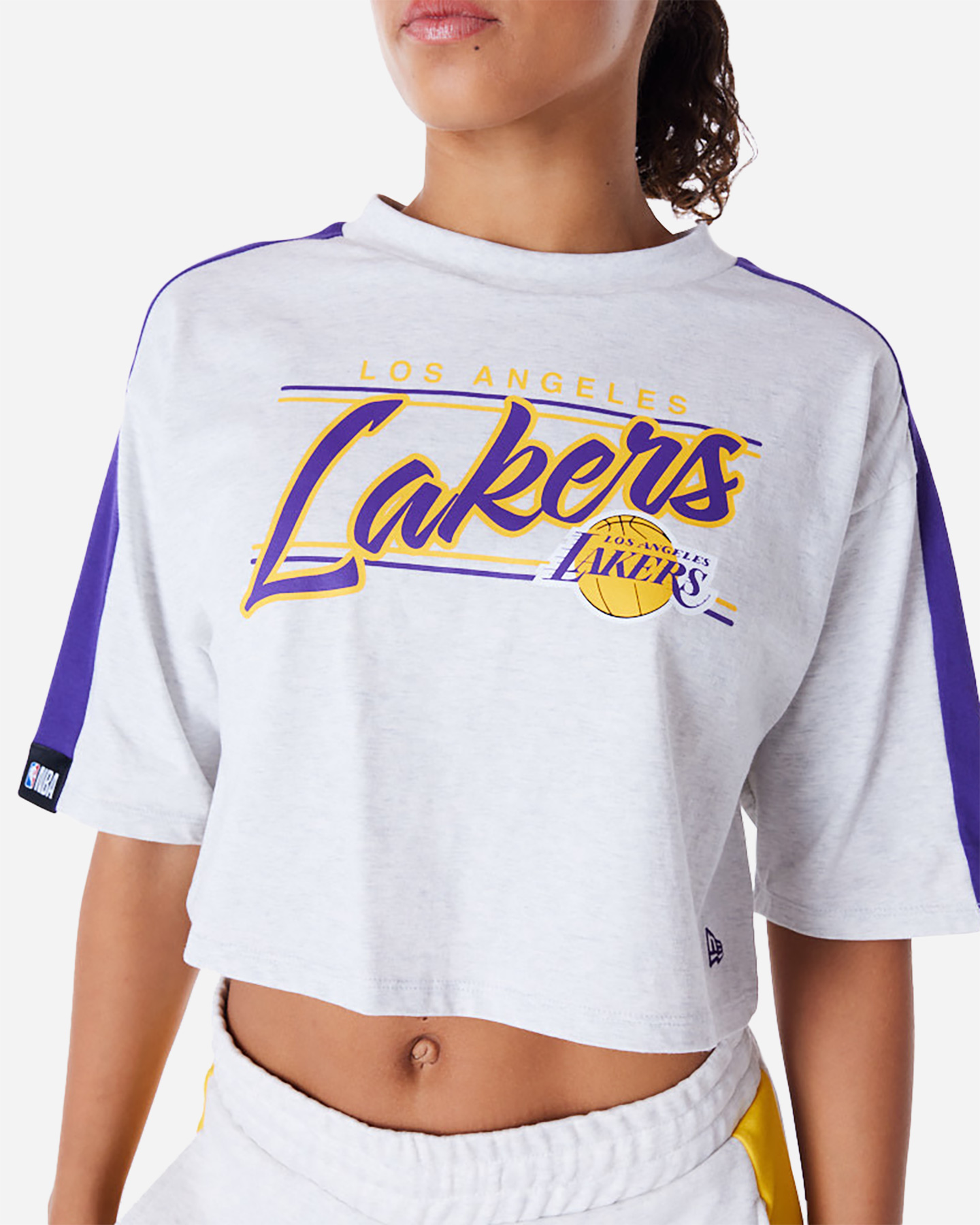 T-shirt NEW ERA CROP LAKERS W - Bianco - 4 | Cisalfa Sport