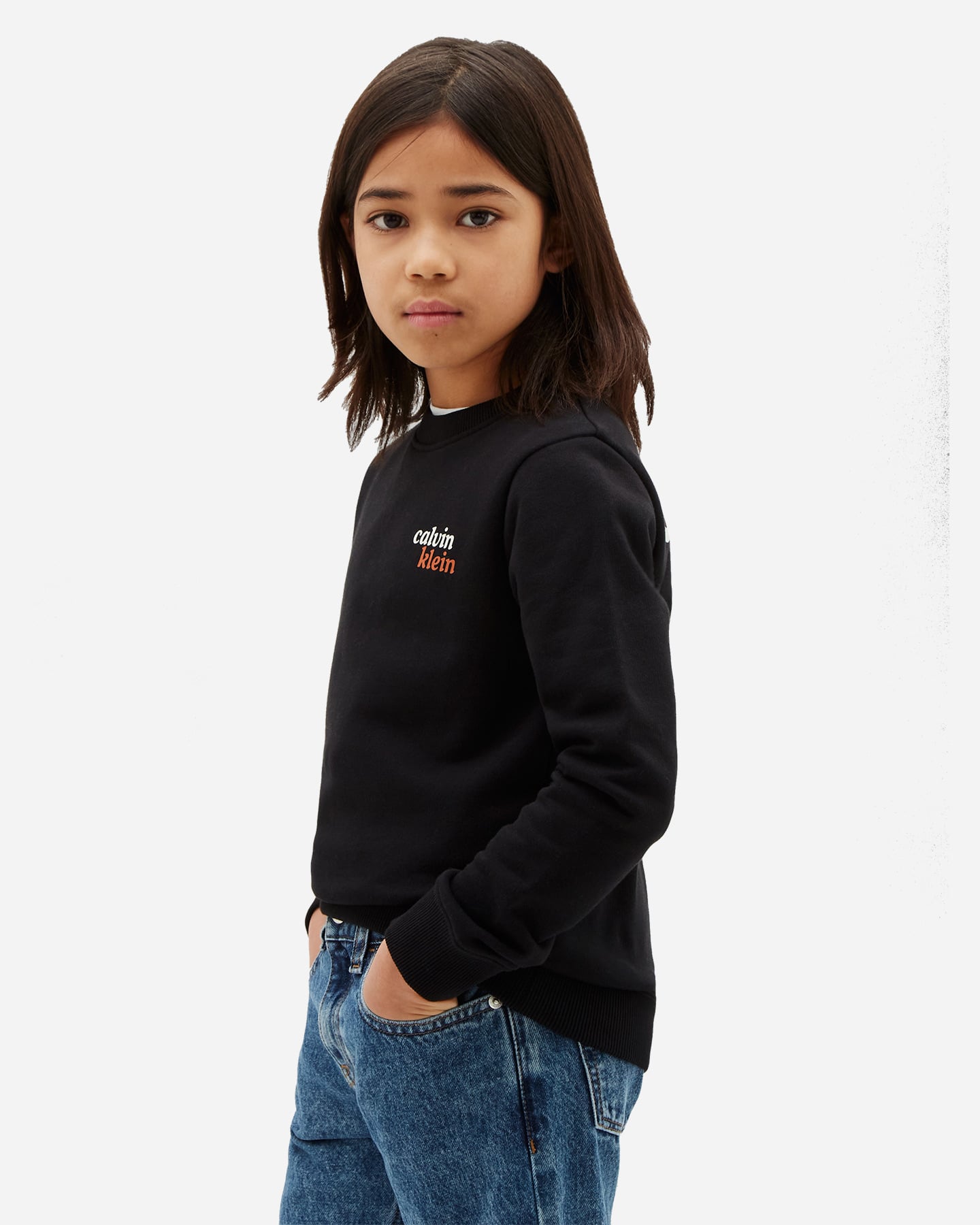 Felpa CALVIN KLEIN JEANS BACK PRINT JR - Nero - 1 | Cisalfa Sport