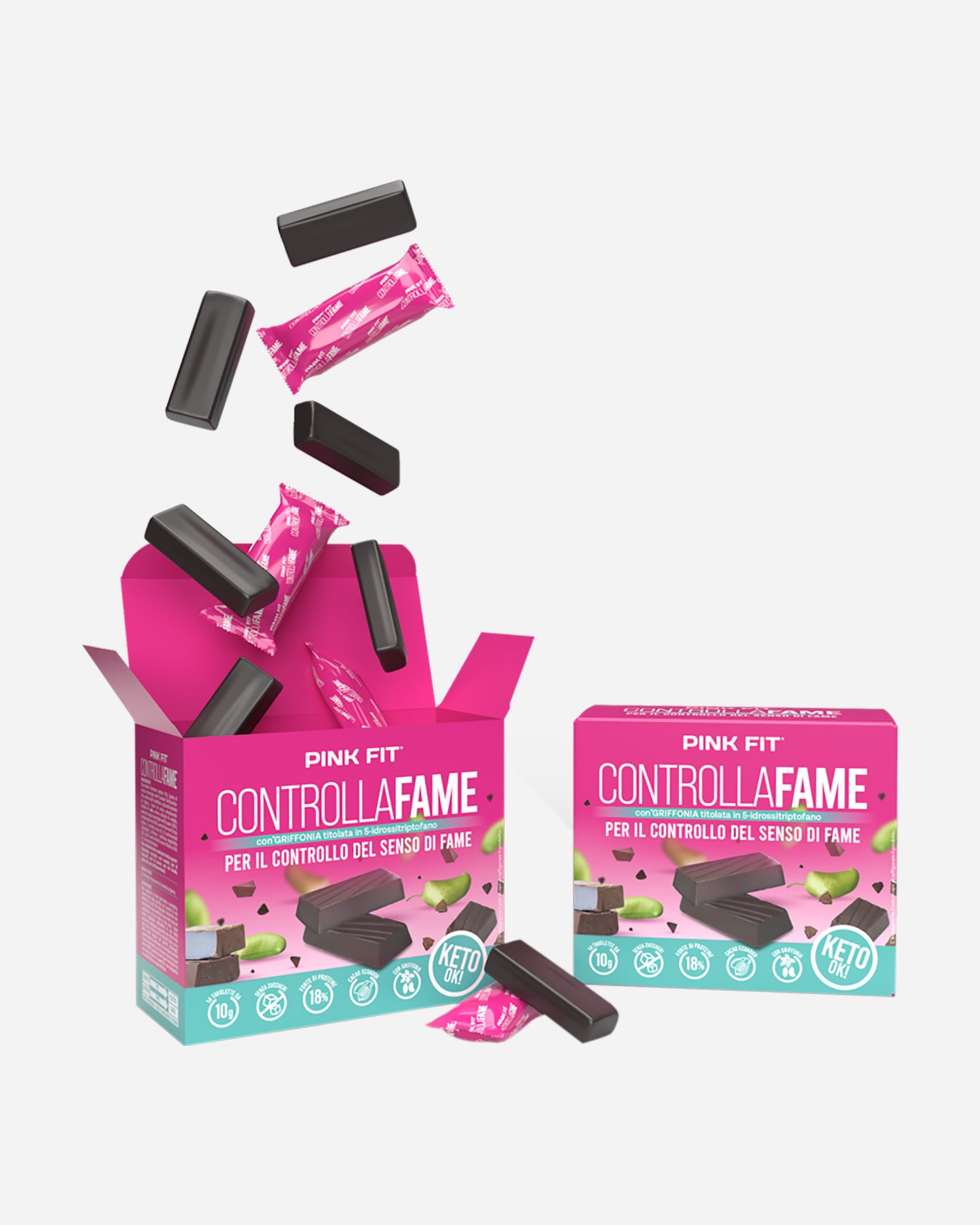 Barretta energetica PROACTION CONTROLLAFAME PINK FIT 140 G  - Color mix - 1 | Cisalfa Sport