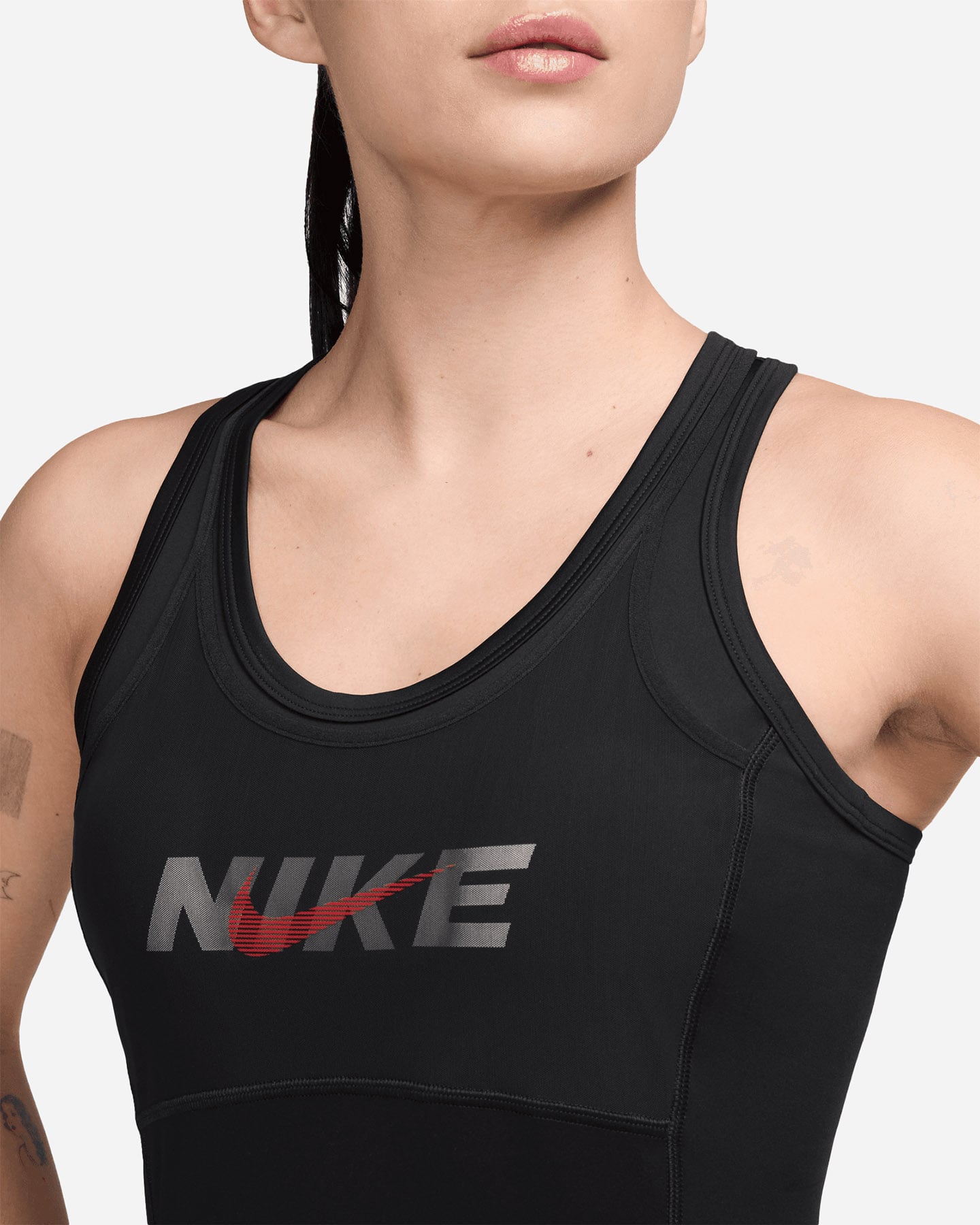 Canotta training NIKE DRI FIT ONE BIG LOGO W - Nero - 2 | Cisalfa Sport