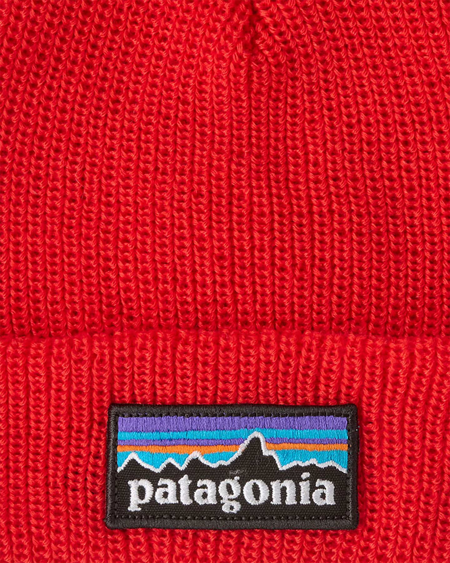 Berretto PATAGONIA LOGO BEANIE JR - Rosso - 1 | Cisalfa Sport