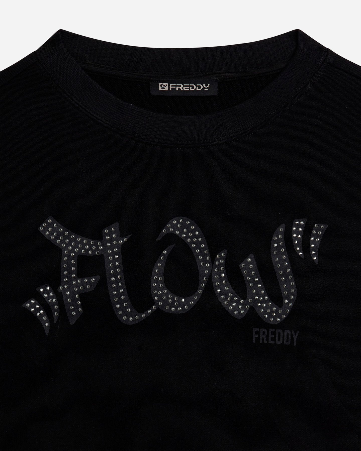 Felpa FREDDY ROUND LOGO BORCHIE W - Nero - 4 | Cisalfa Sport