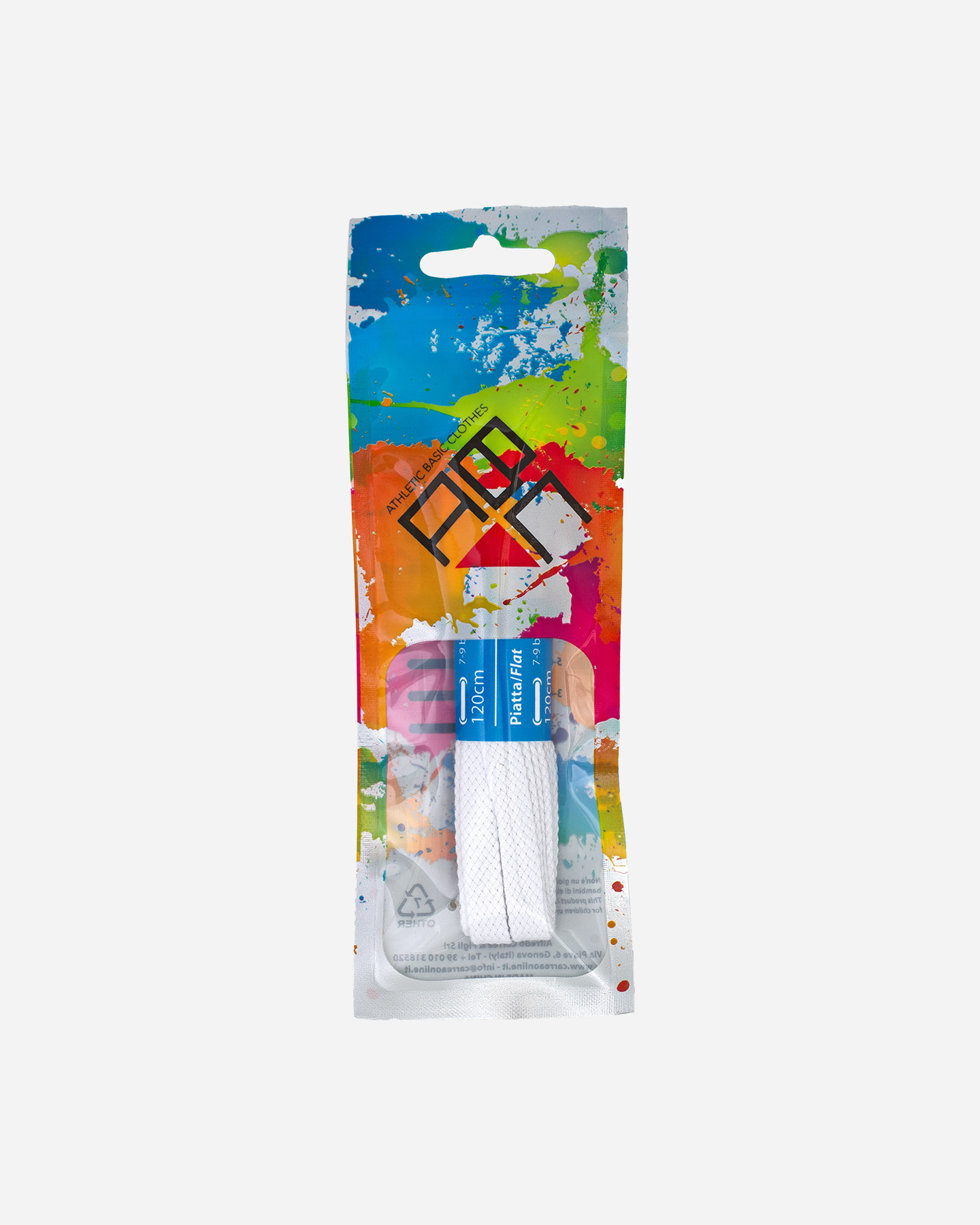Lacci ABC 120 CM PIATTA  - Bianco - 1 | Cisalfa Sport
