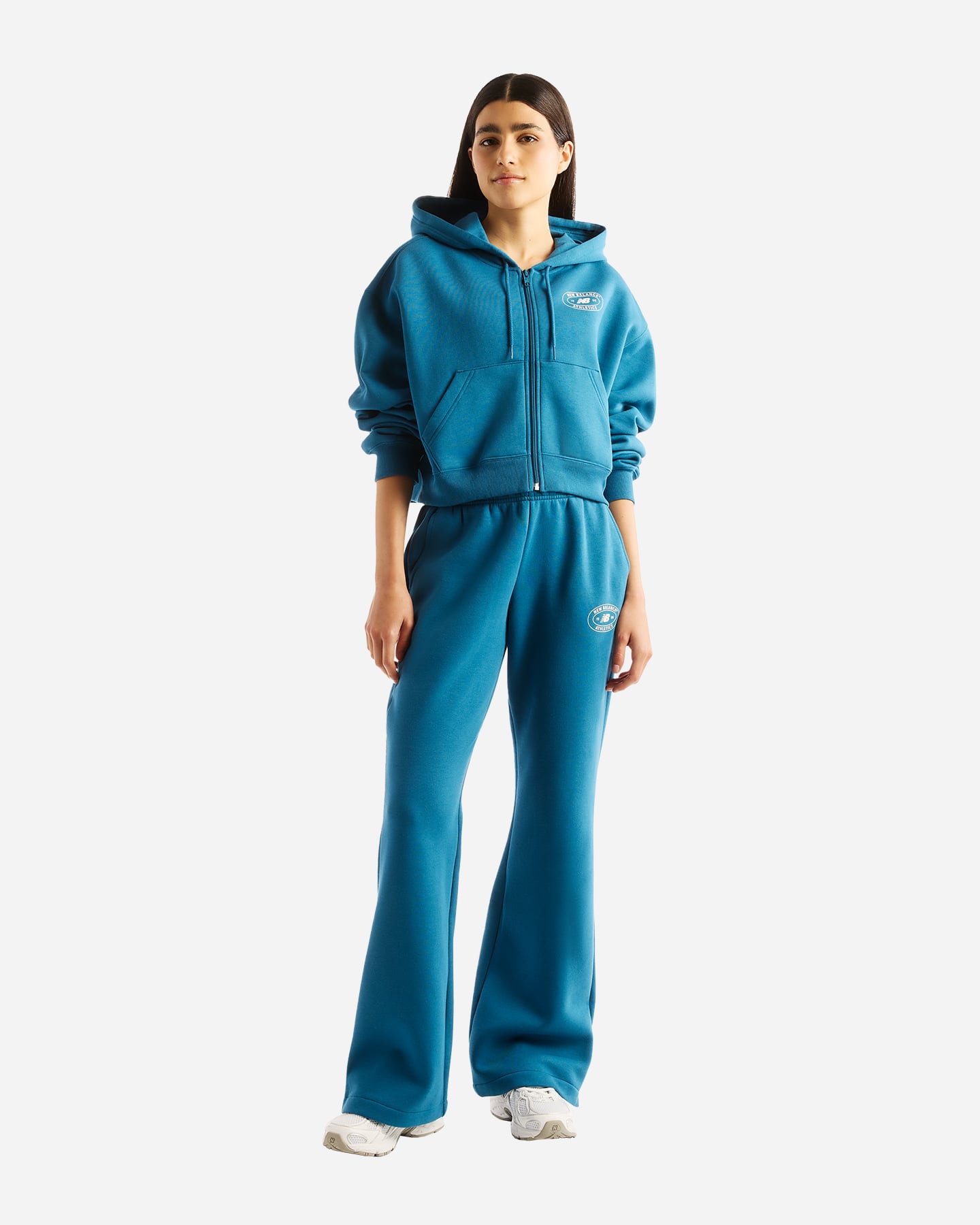 Felpa NEW BALANCE TRACKSIDE SMALL LOGO W - Rosa - 2 | Cisalfa Sport