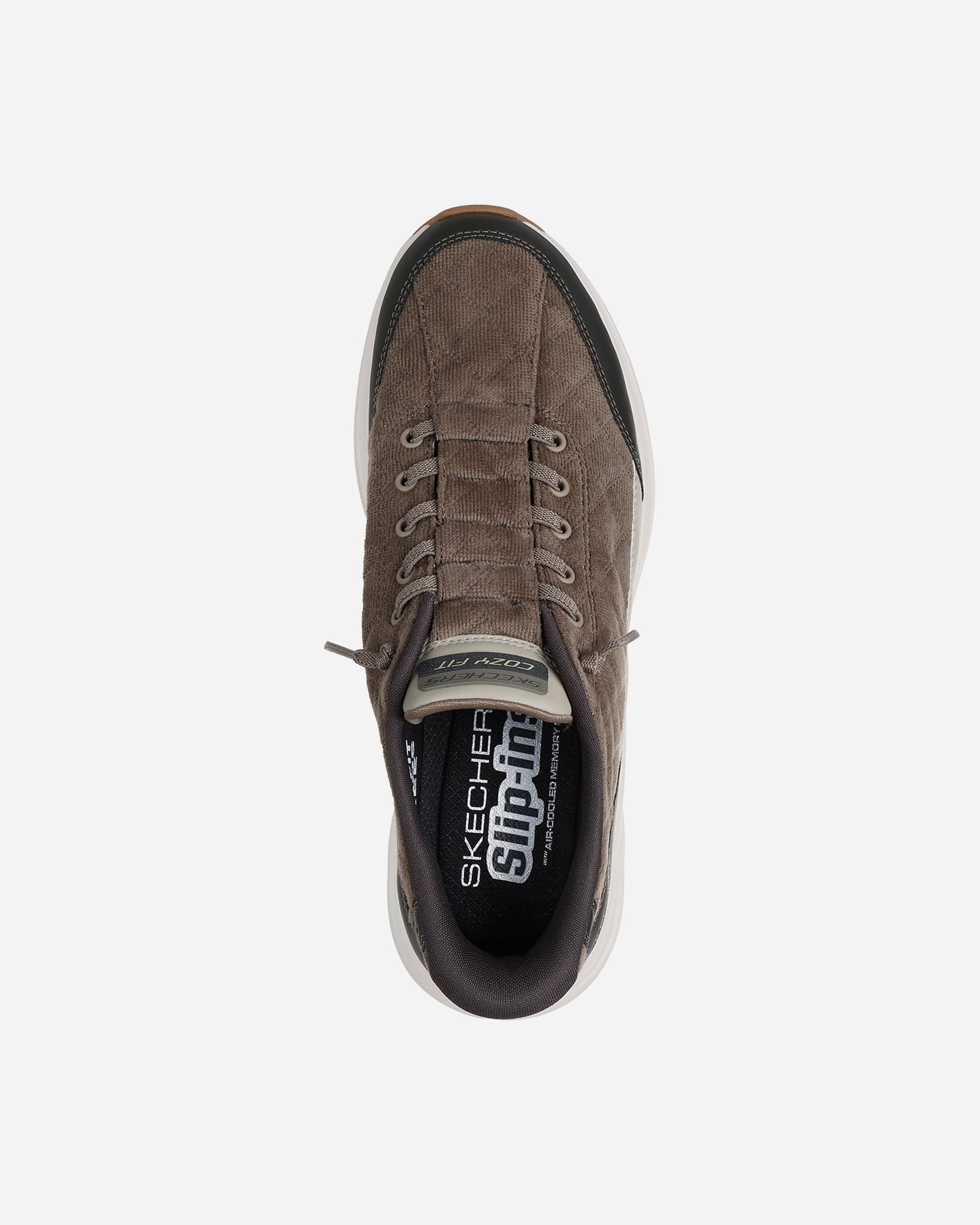 Scarpe sneakers SKECHERS SLIP-INS CONTOUR FOAM M - Verde - 2 | Cisalfa Sport
