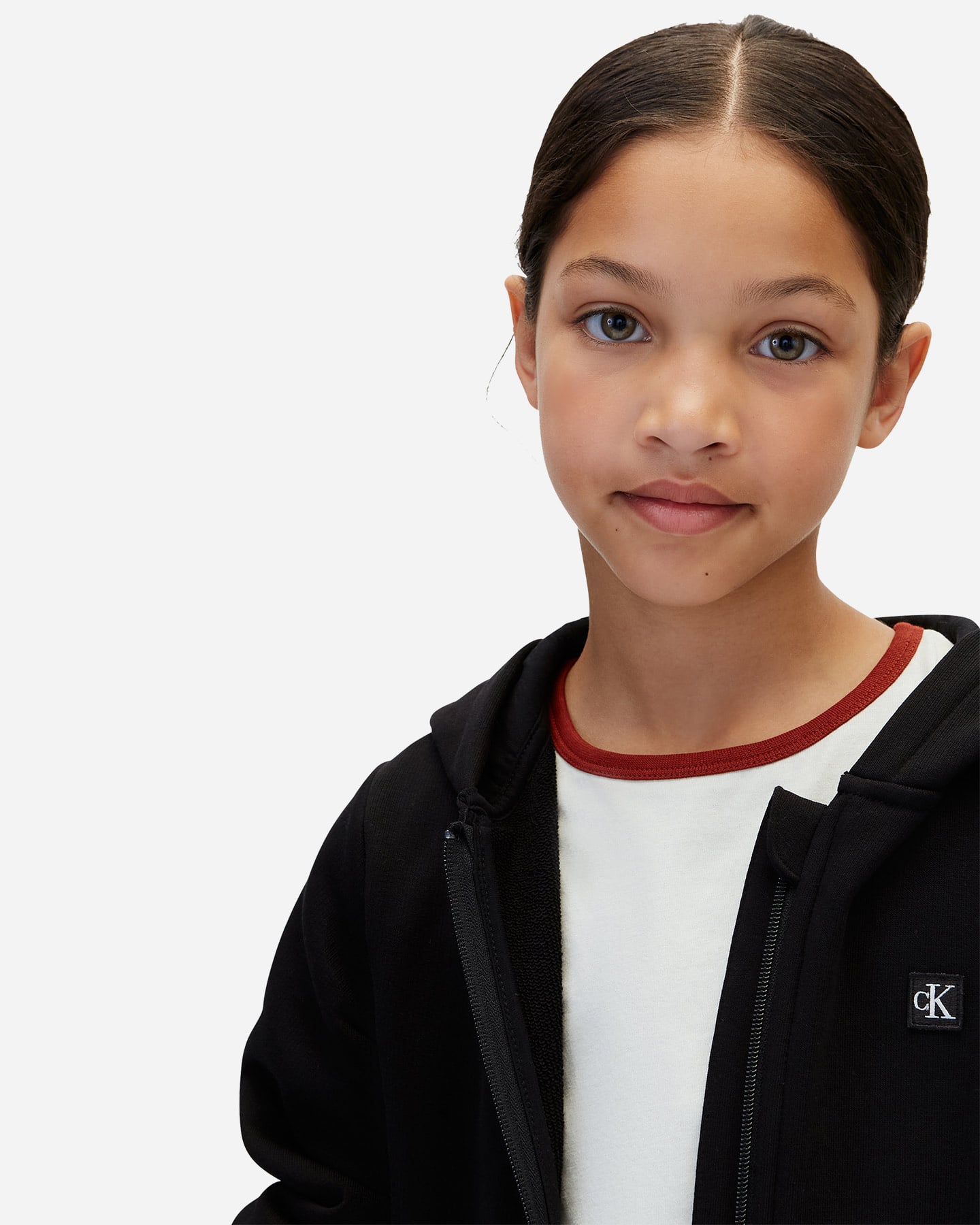 Felpa CALVIN KLEIN JEANS MINI BADGE JR - Nero - 5 | Cisalfa Sport