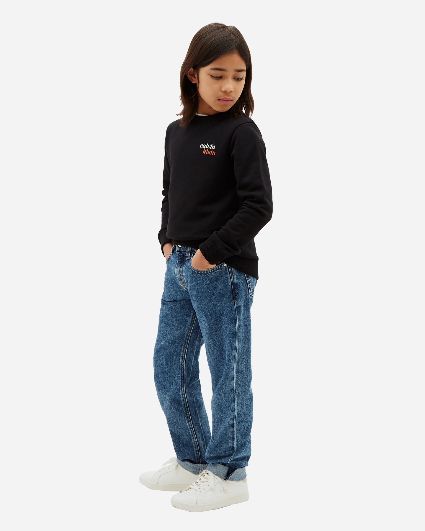 Felpa CALVIN KLEIN JEANS BACK PRINT JR - Nero - 2 | Cisalfa Sport