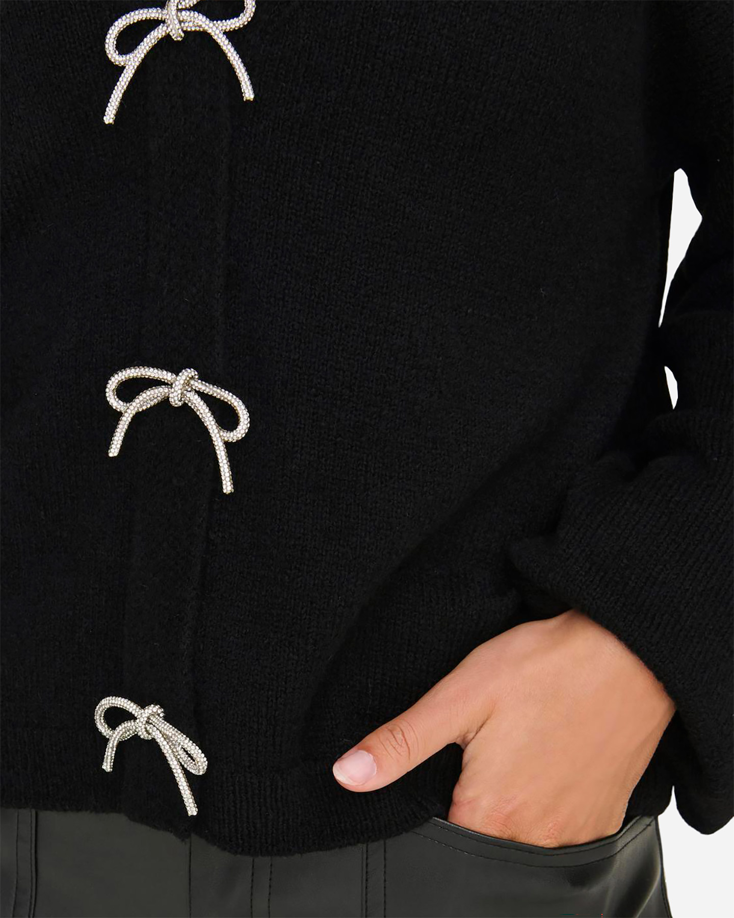 Cardigan ONLY FIOCCHI STRASS W - Nero - 5 | Cisalfa Sport