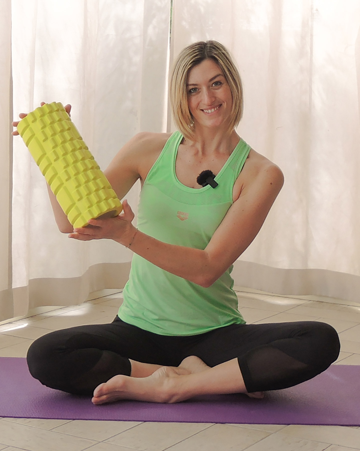 Foam roller CARNIELLI FOAM ROLLER - Giallo - 1 | Cisalfa Sport